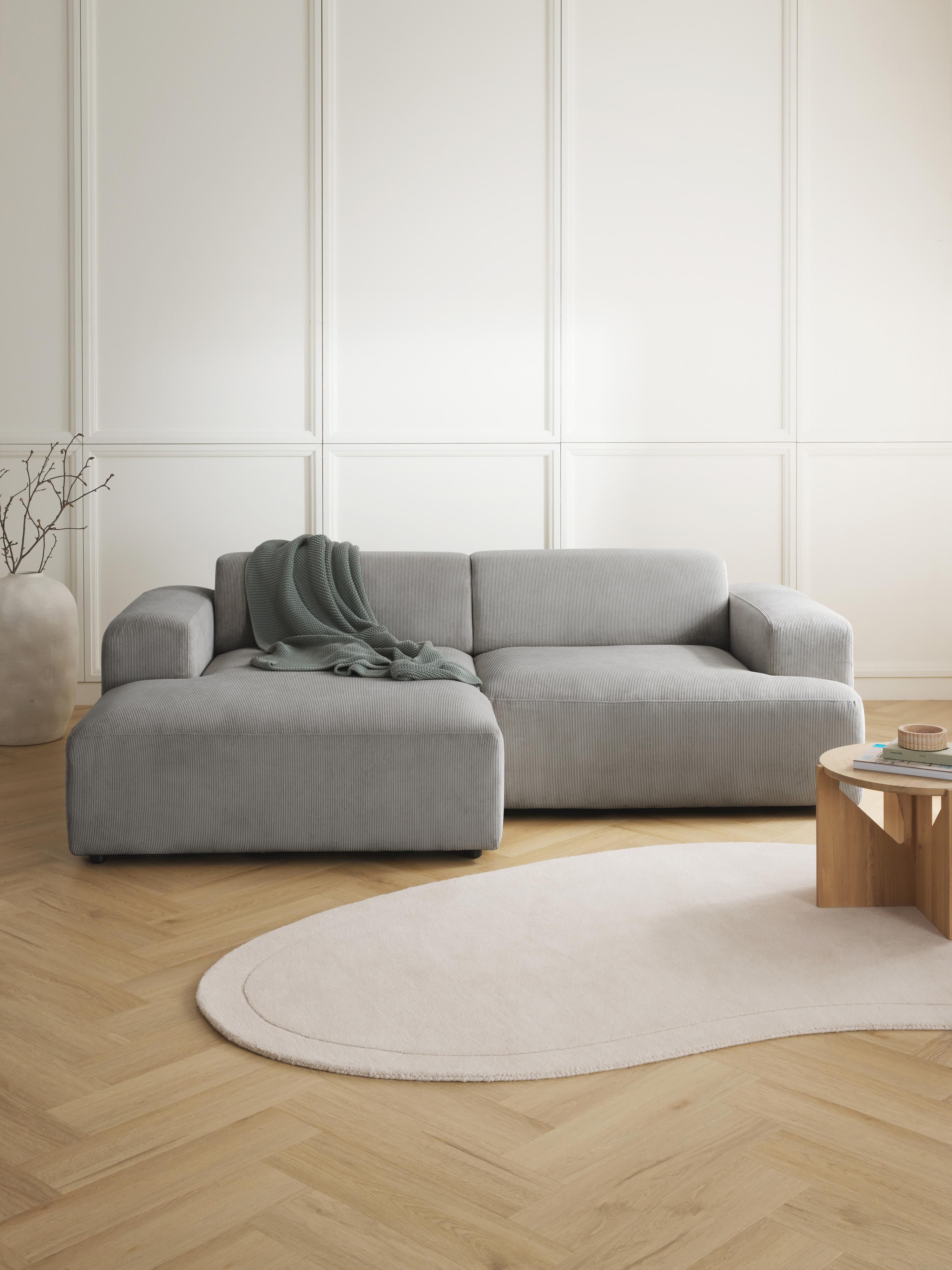 Melva Corduroy Corner Sofa (3-seater)