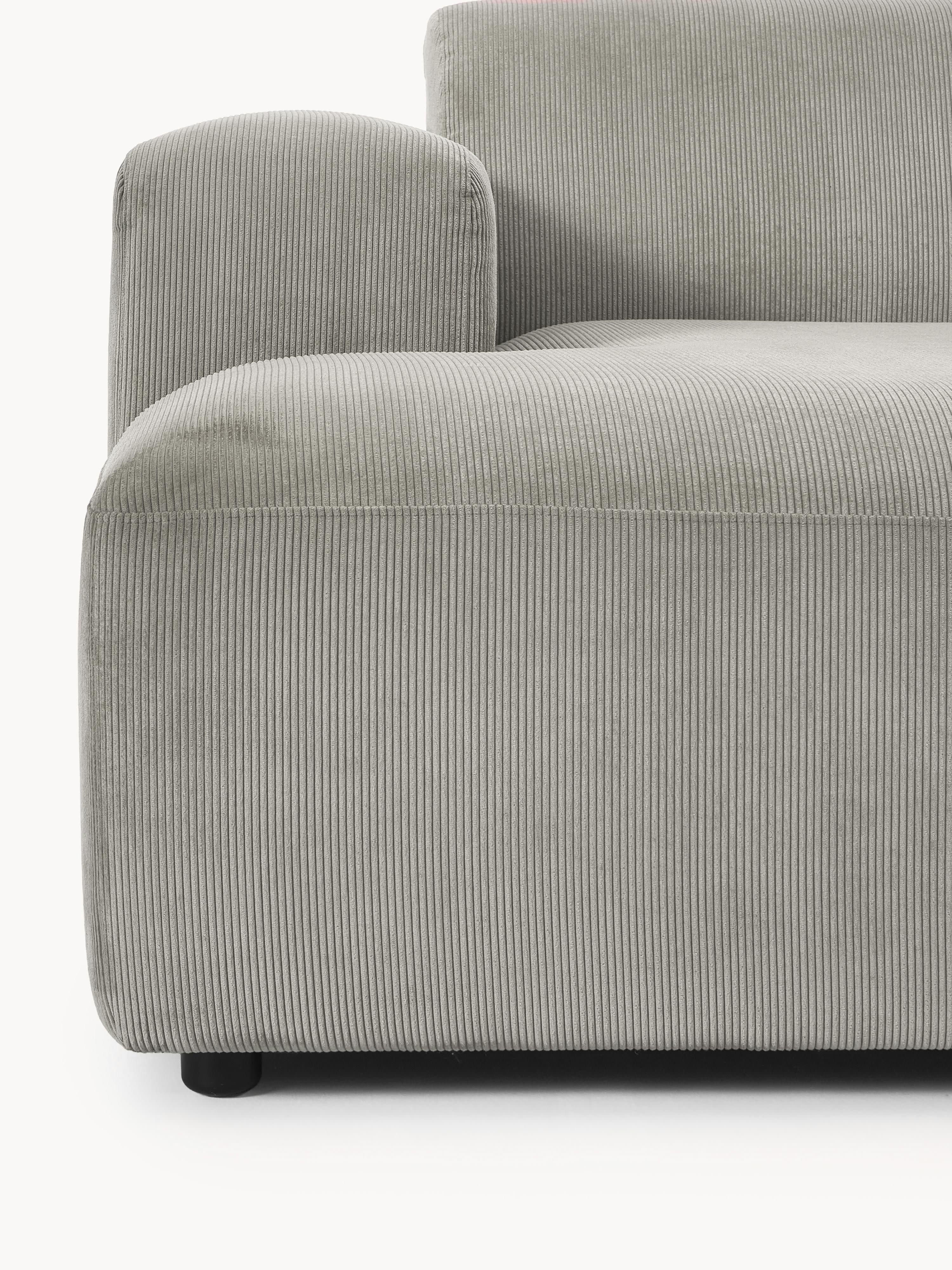 Melva Corduroy Corner Sofa (3-seater)