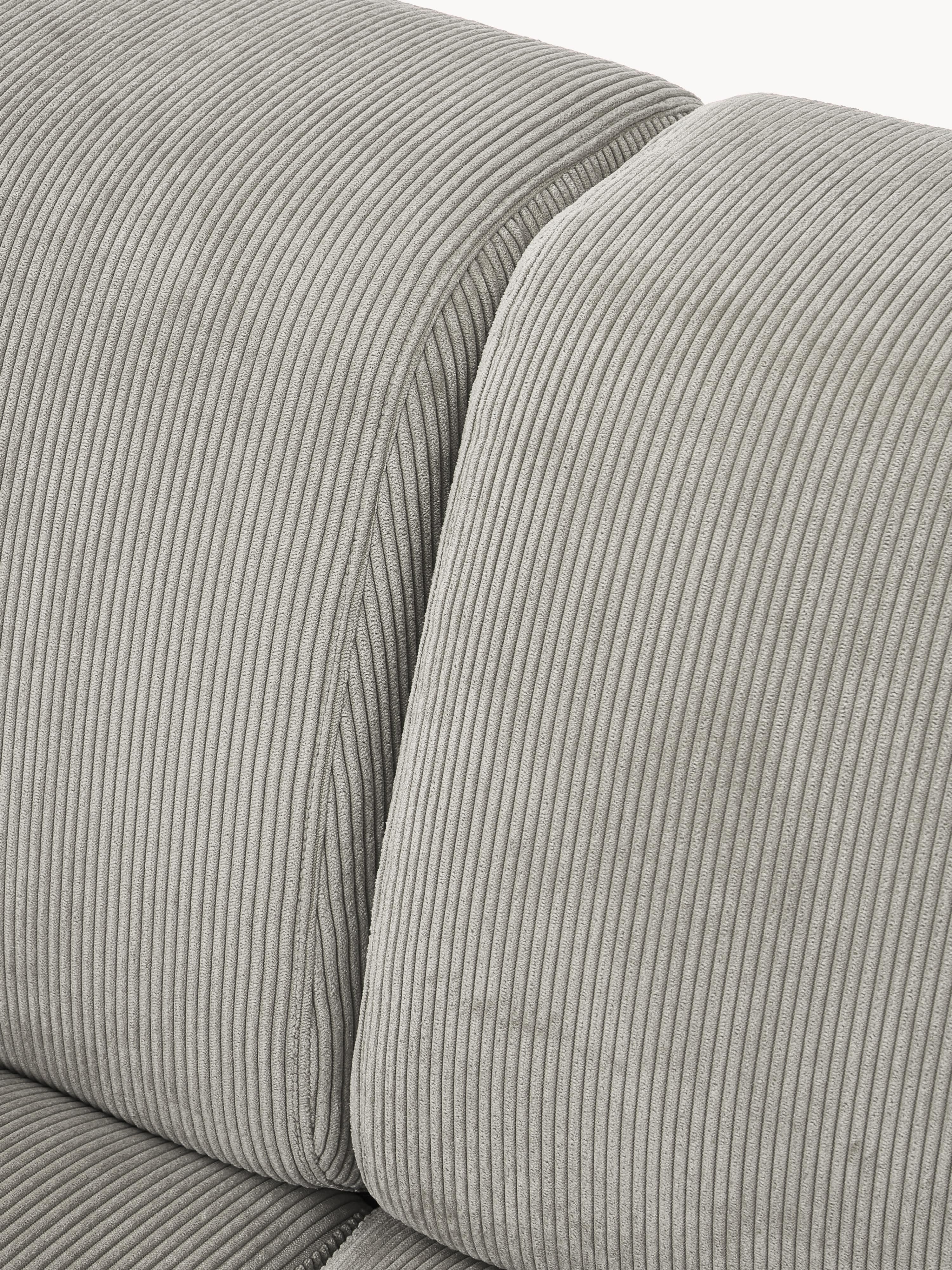 Melva Corduroy Corner Sofa (3-seater)