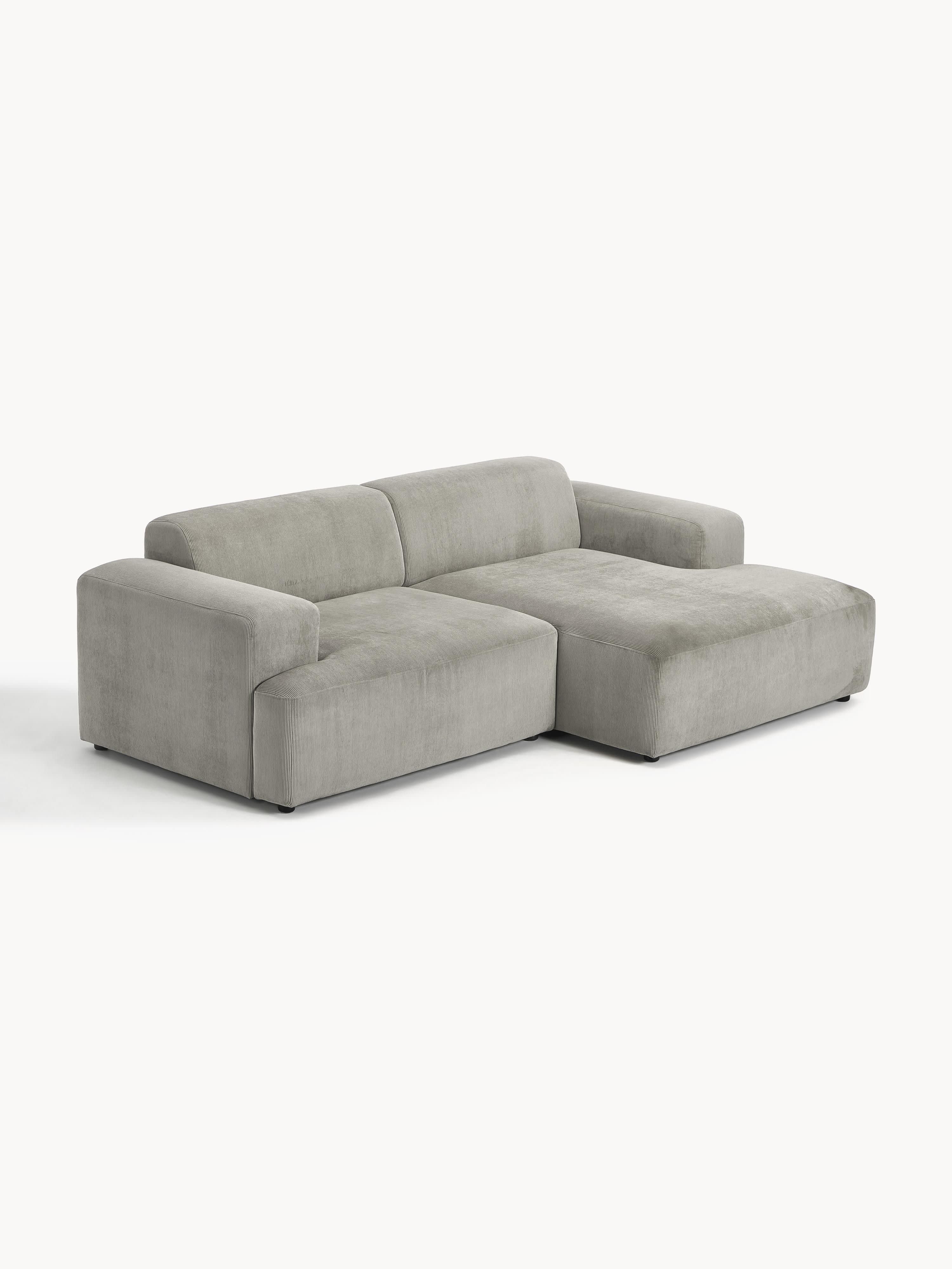 Melva Corduroy Corner Sofa (3-seater)