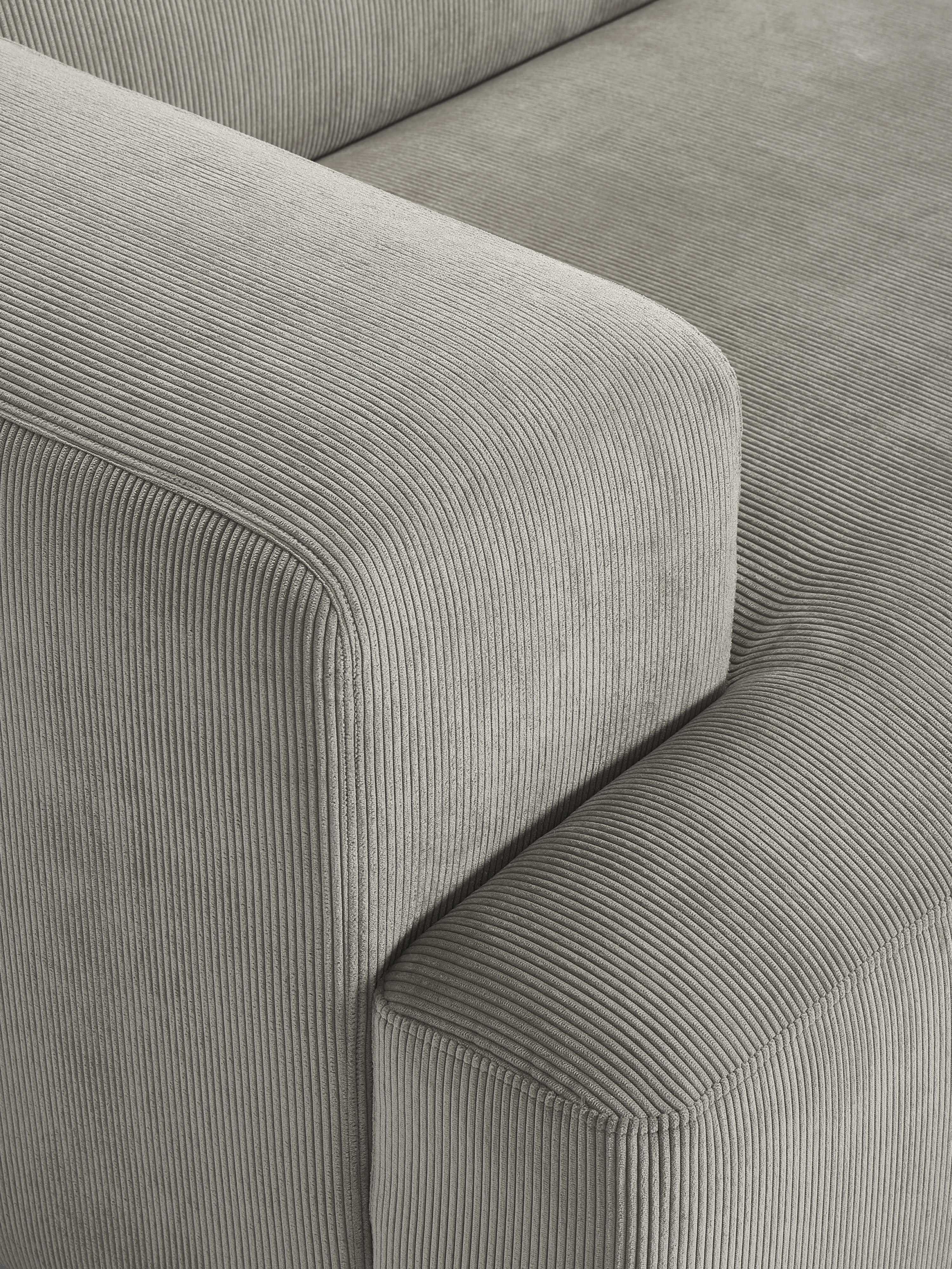 Melva Corduroy Corner Sofa (3-seater)