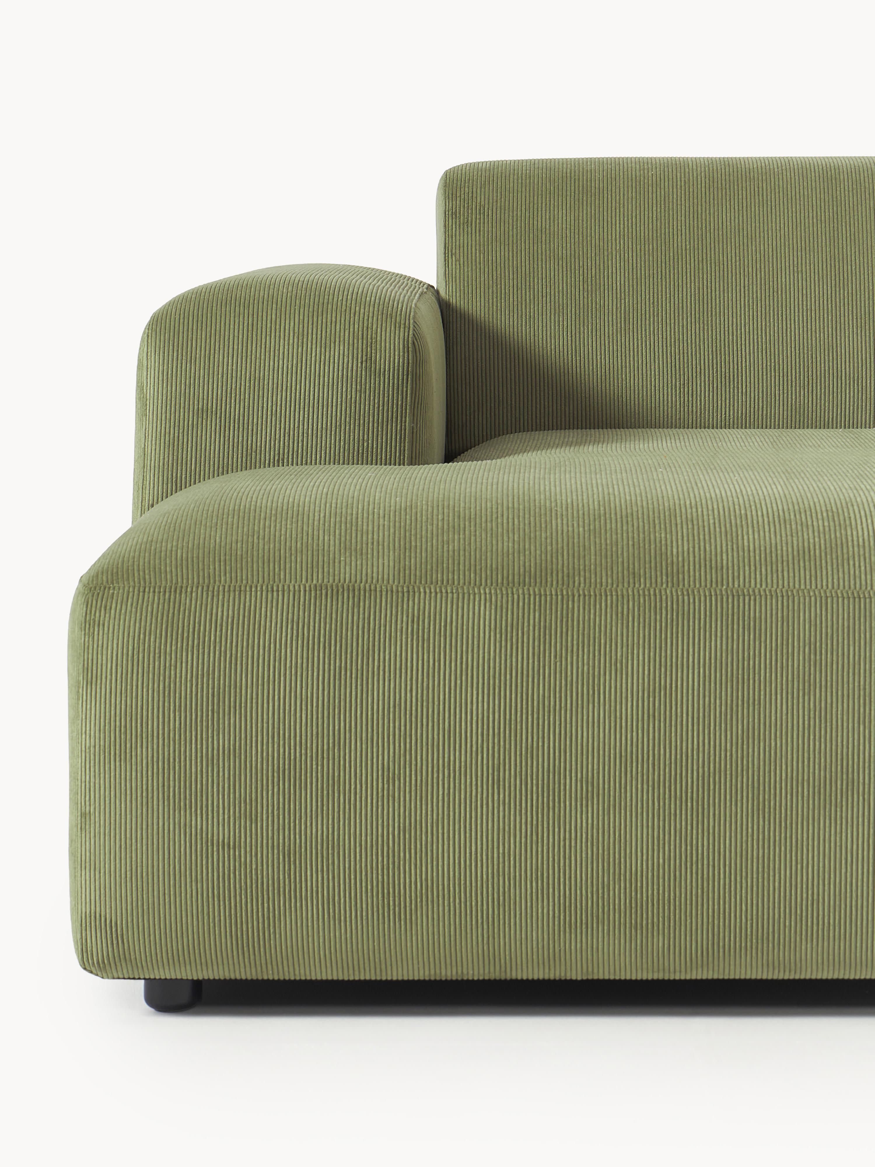 Melva Corduroy Corner Sofa (3-seater)