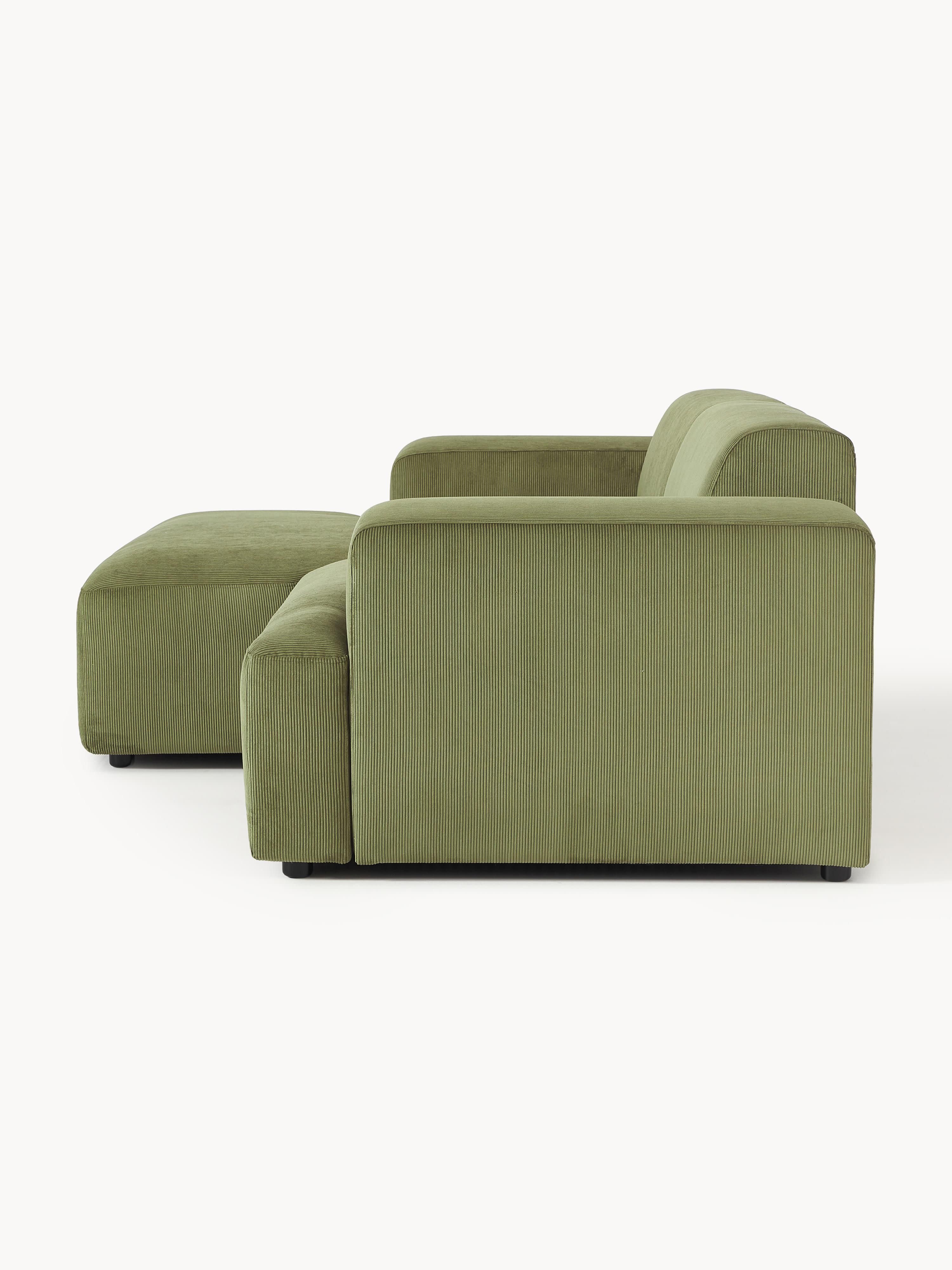 Melva Corduroy Corner Sofa (3-seater)