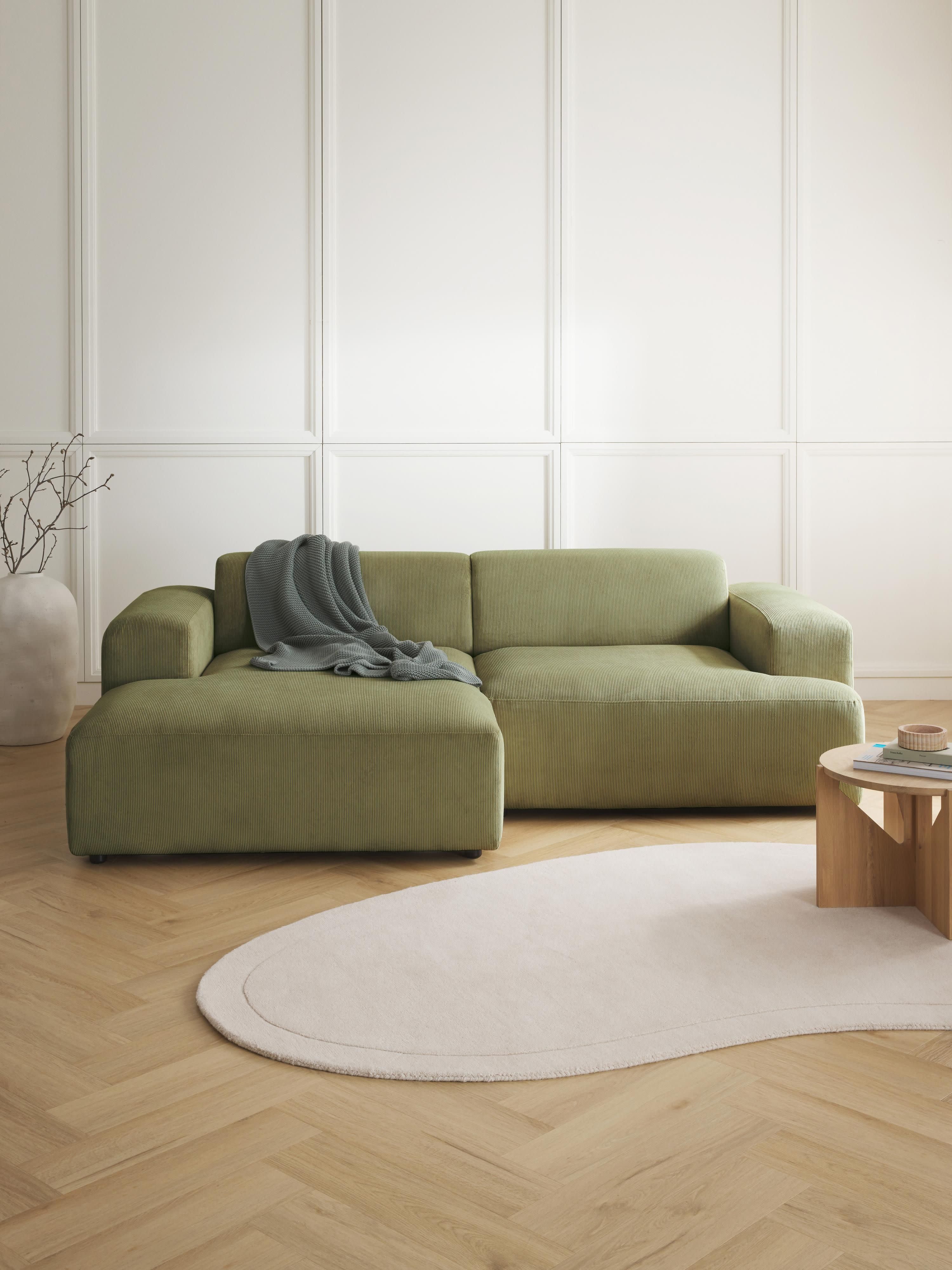 Melva Corduroy Corner Sofa (3-seater)
