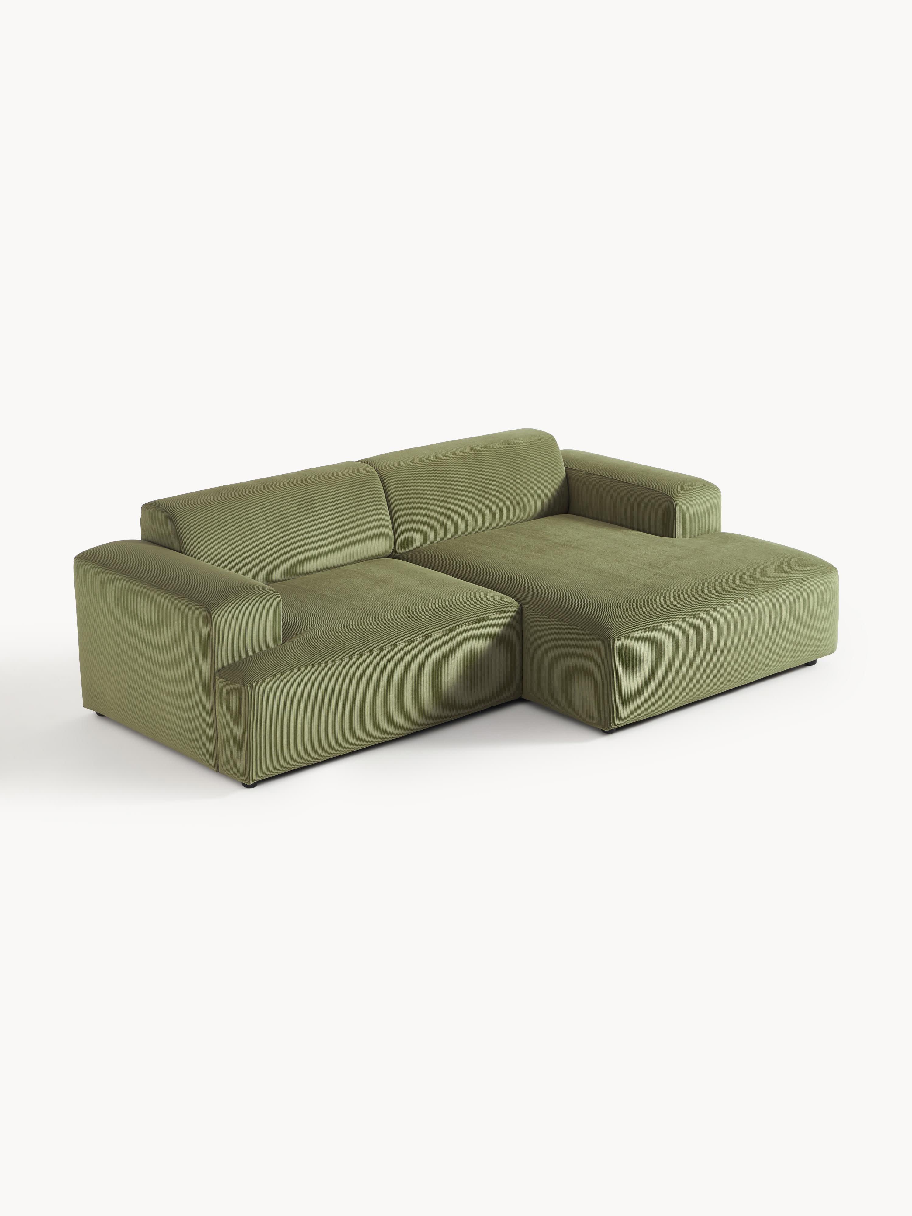 Melva Corduroy Corner Sofa (3-seater)