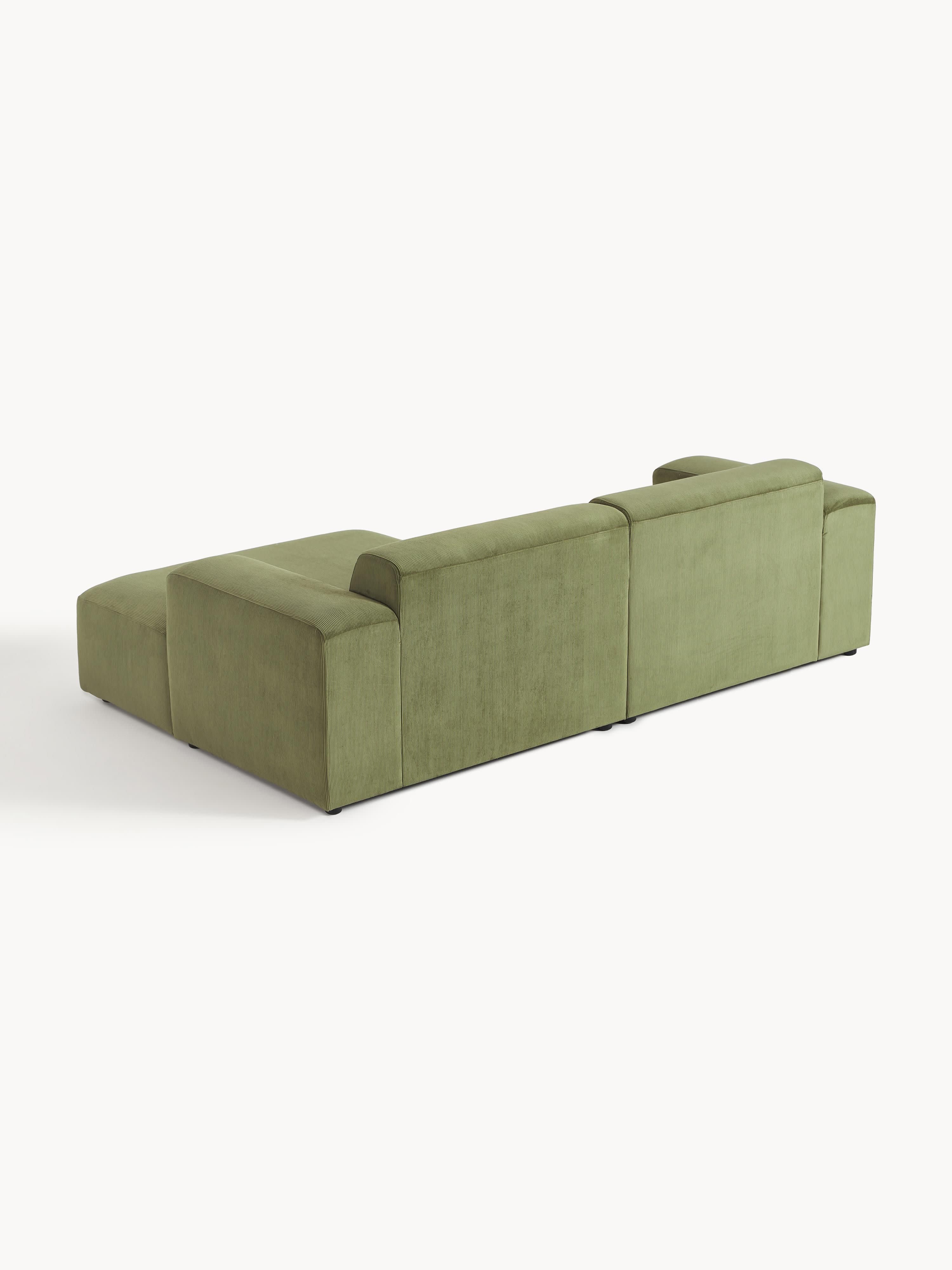 Melva Corduroy Corner Sofa (3-seater)