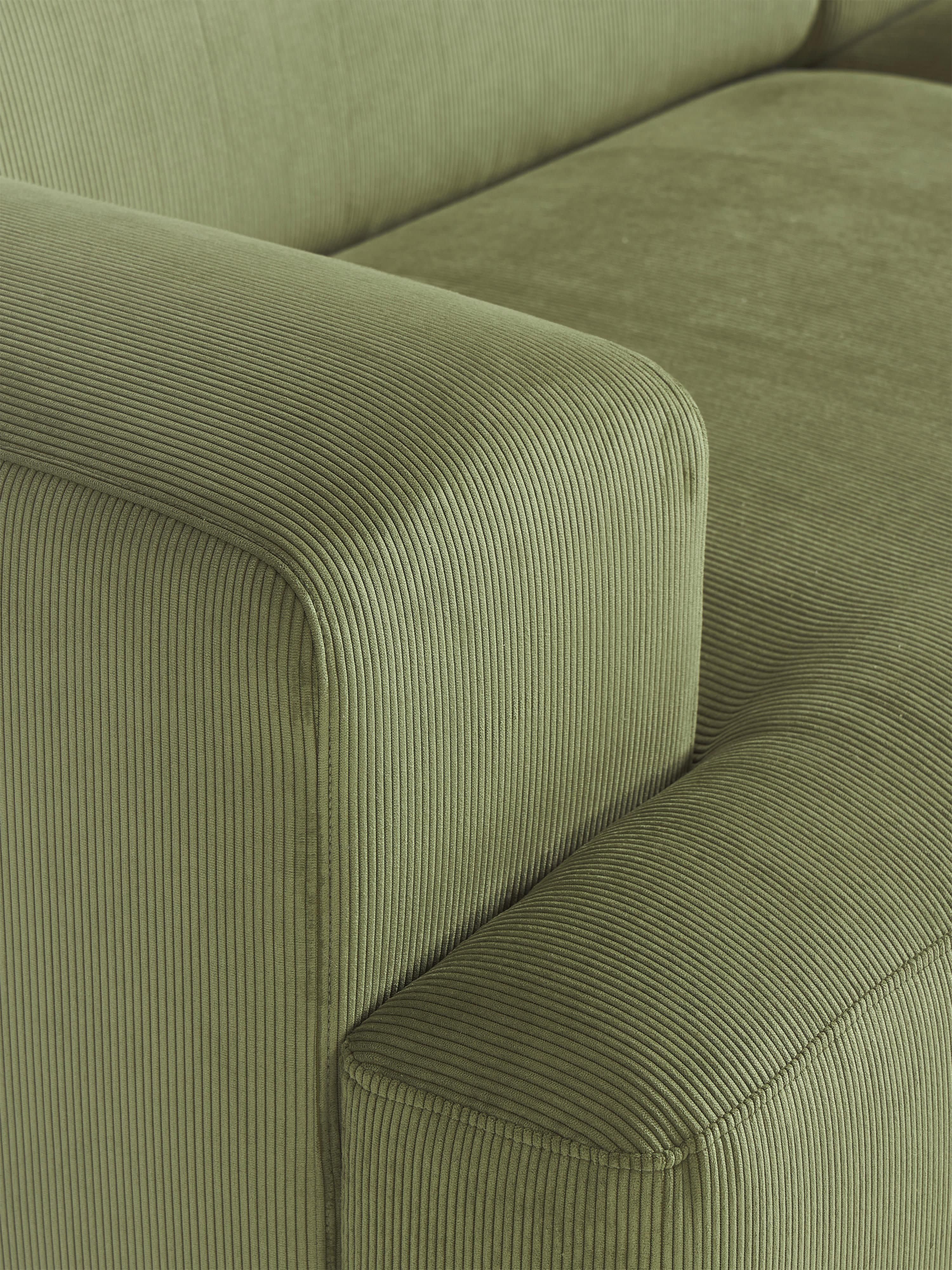 Melva Corduroy Corner Sofa (3-seater)