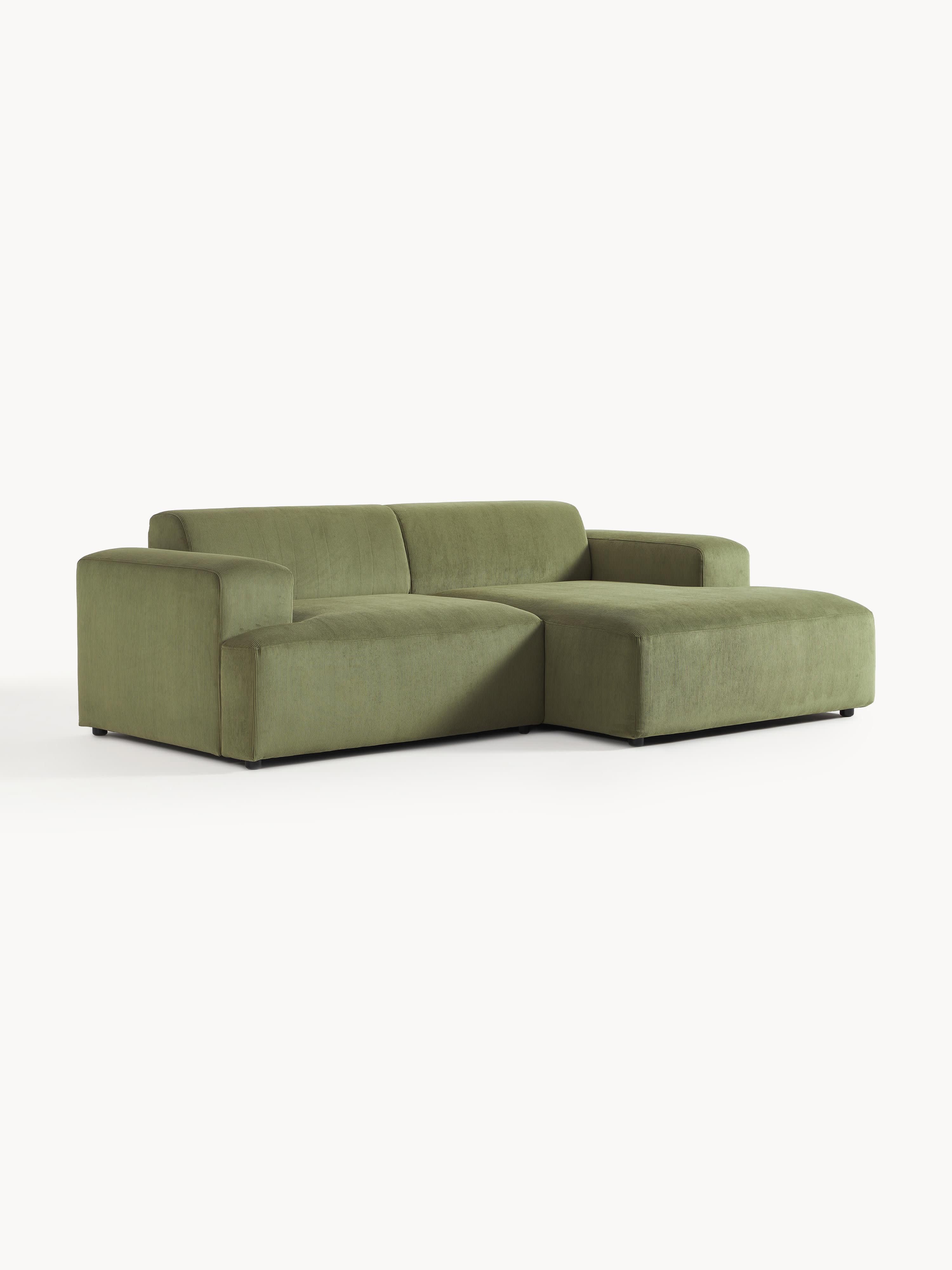 Melva Corduroy Corner Sofa (3-seater)