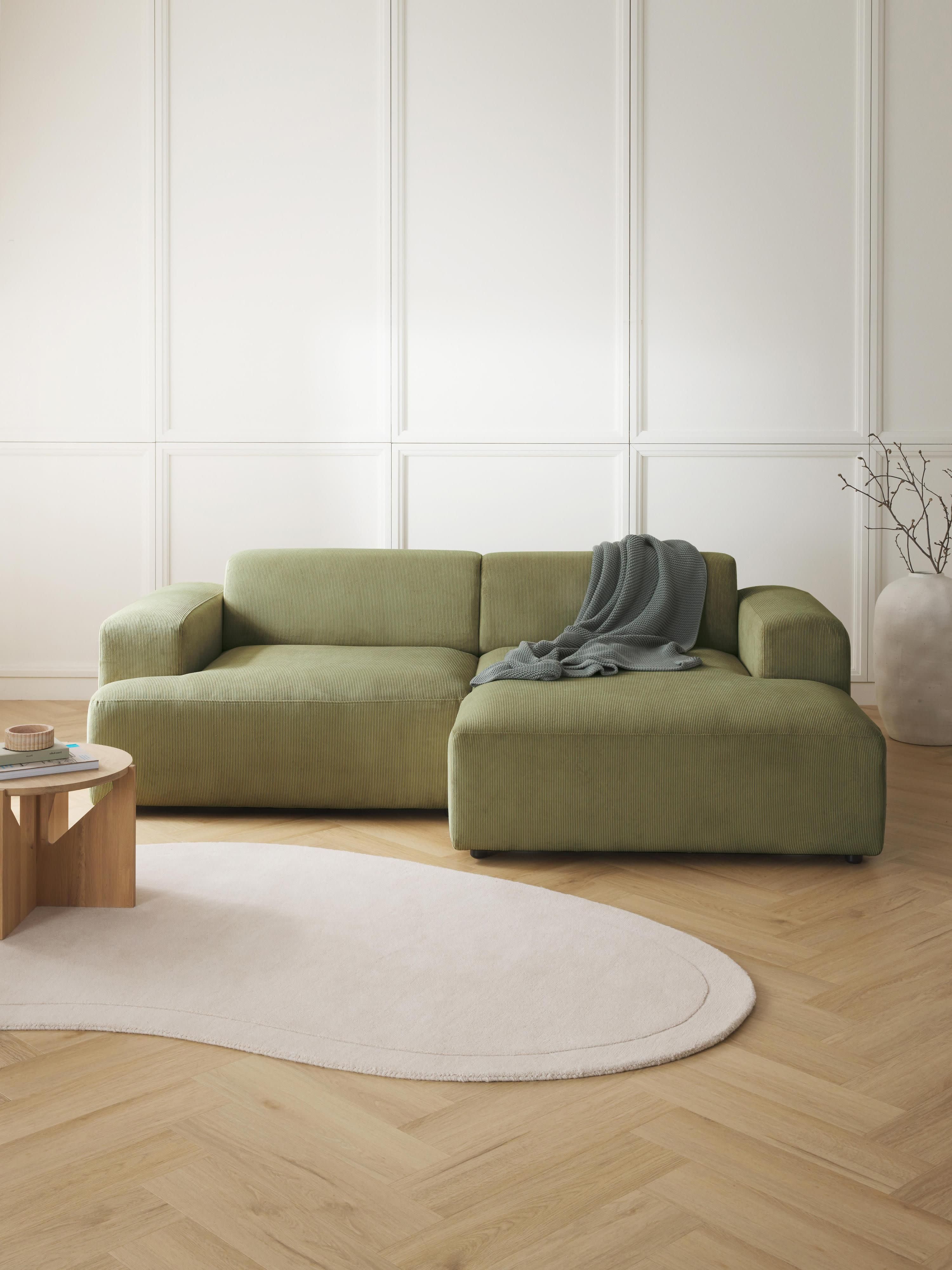 Melva Corduroy Corner Sofa (3-seater)
