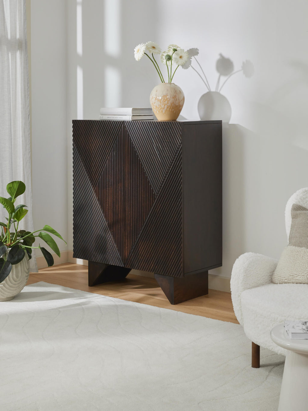 Louis Mango Wood Highboard
