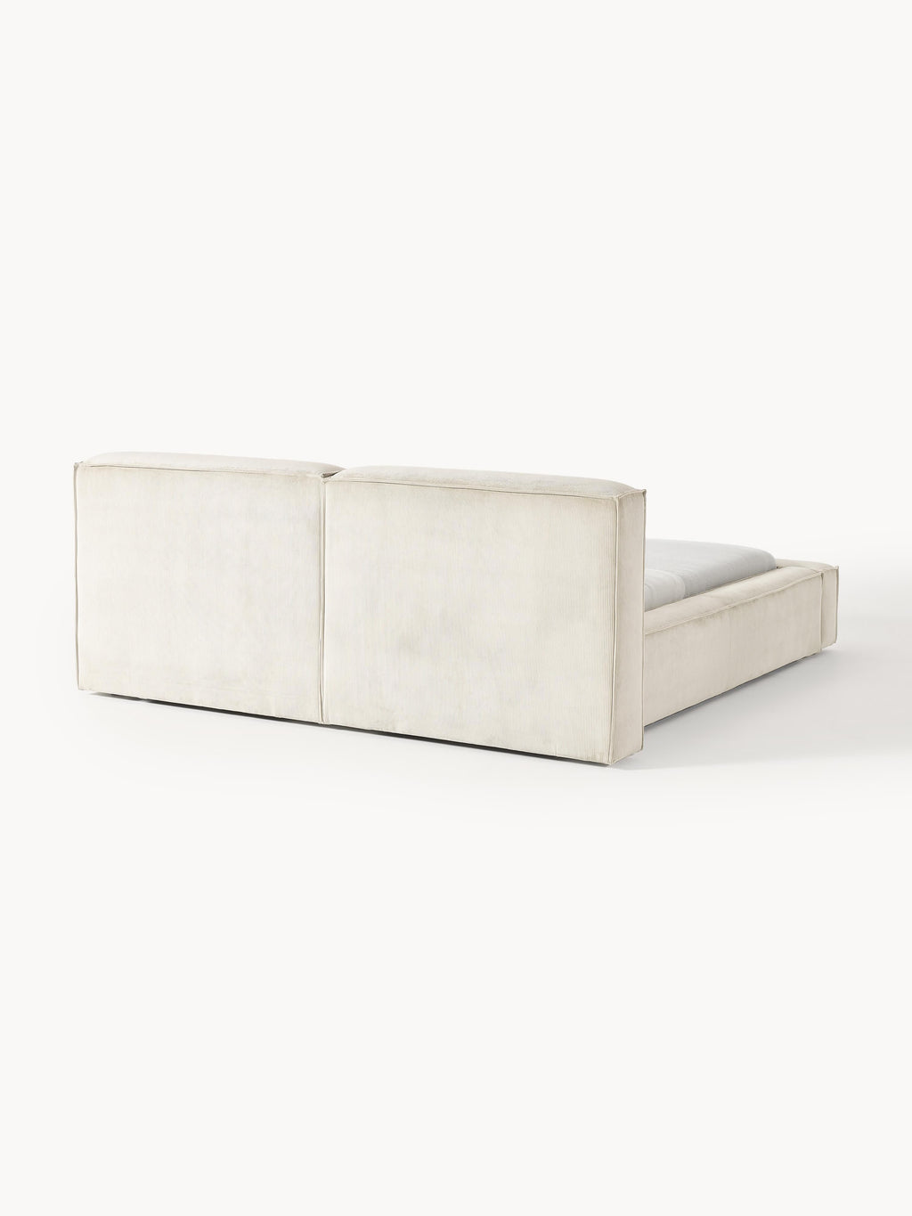 Lennon Upholstered Corduroy Bed with Storage Space