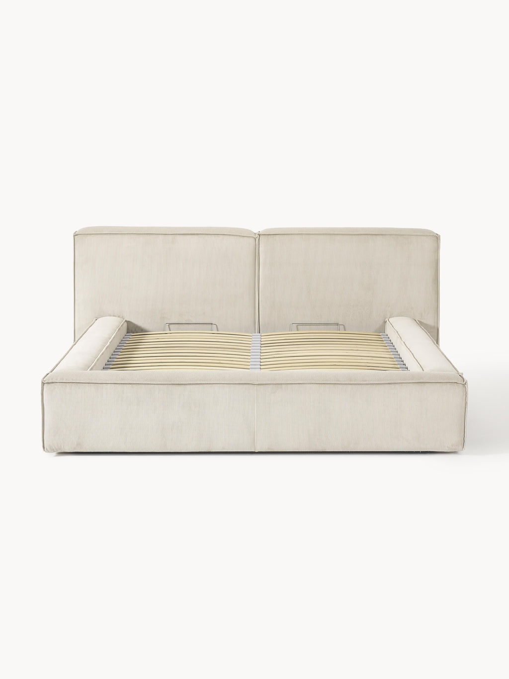 Lennon Upholstered Corduroy Bed with Storage Space