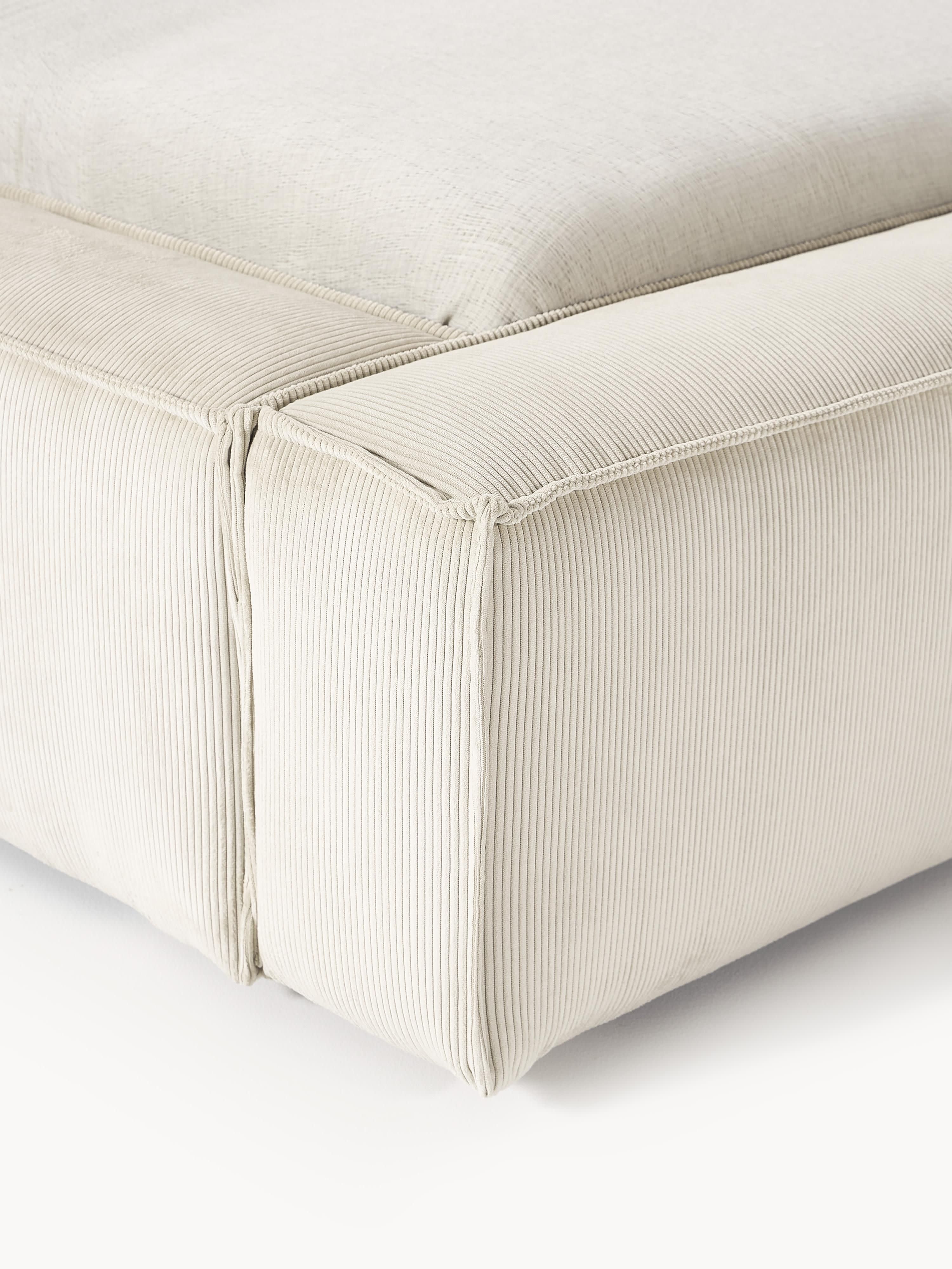 Lennon Upholstered Corduroy Bed with Storage Space