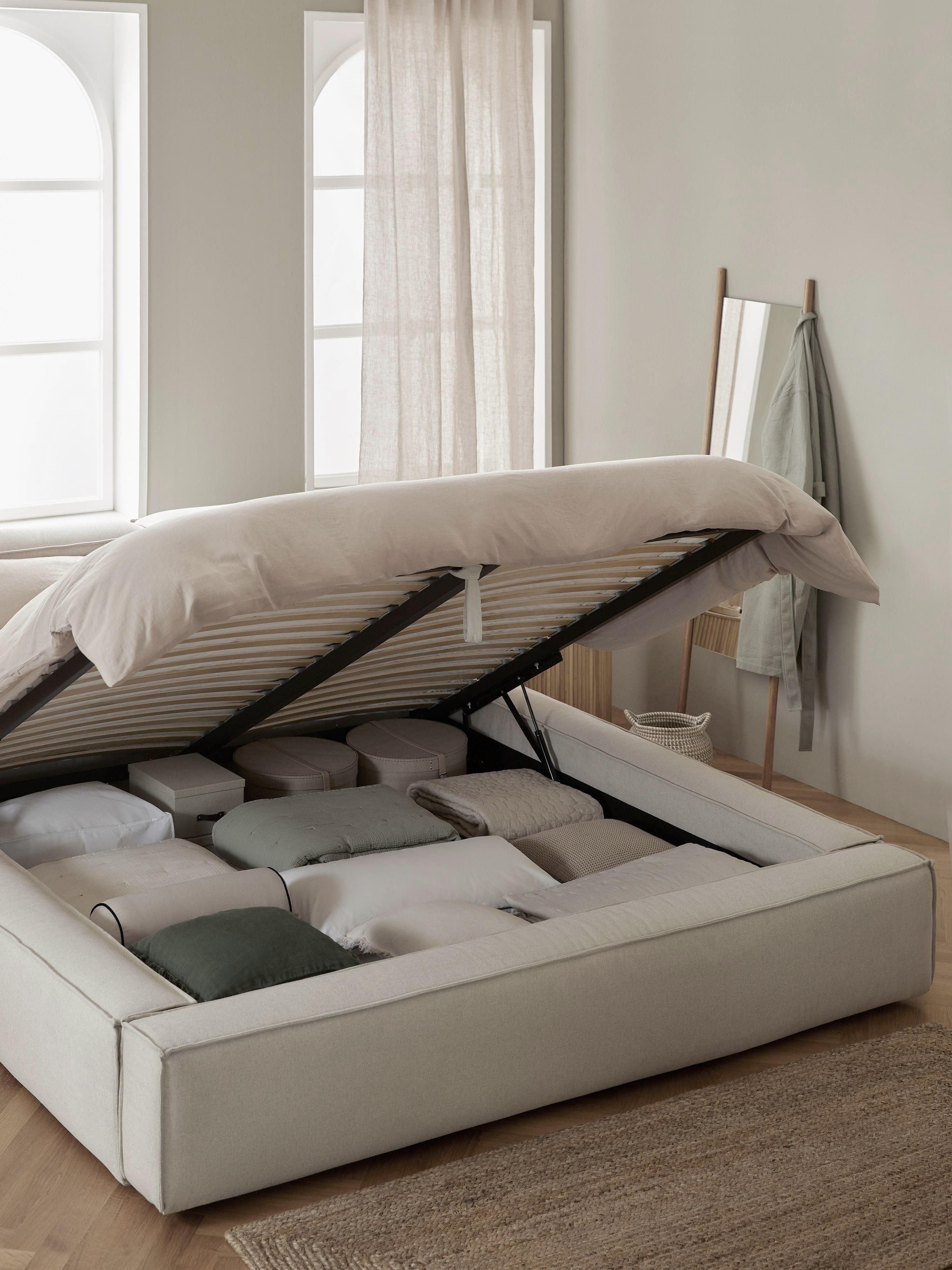 Lennon Upholstered Bed with Storage Space