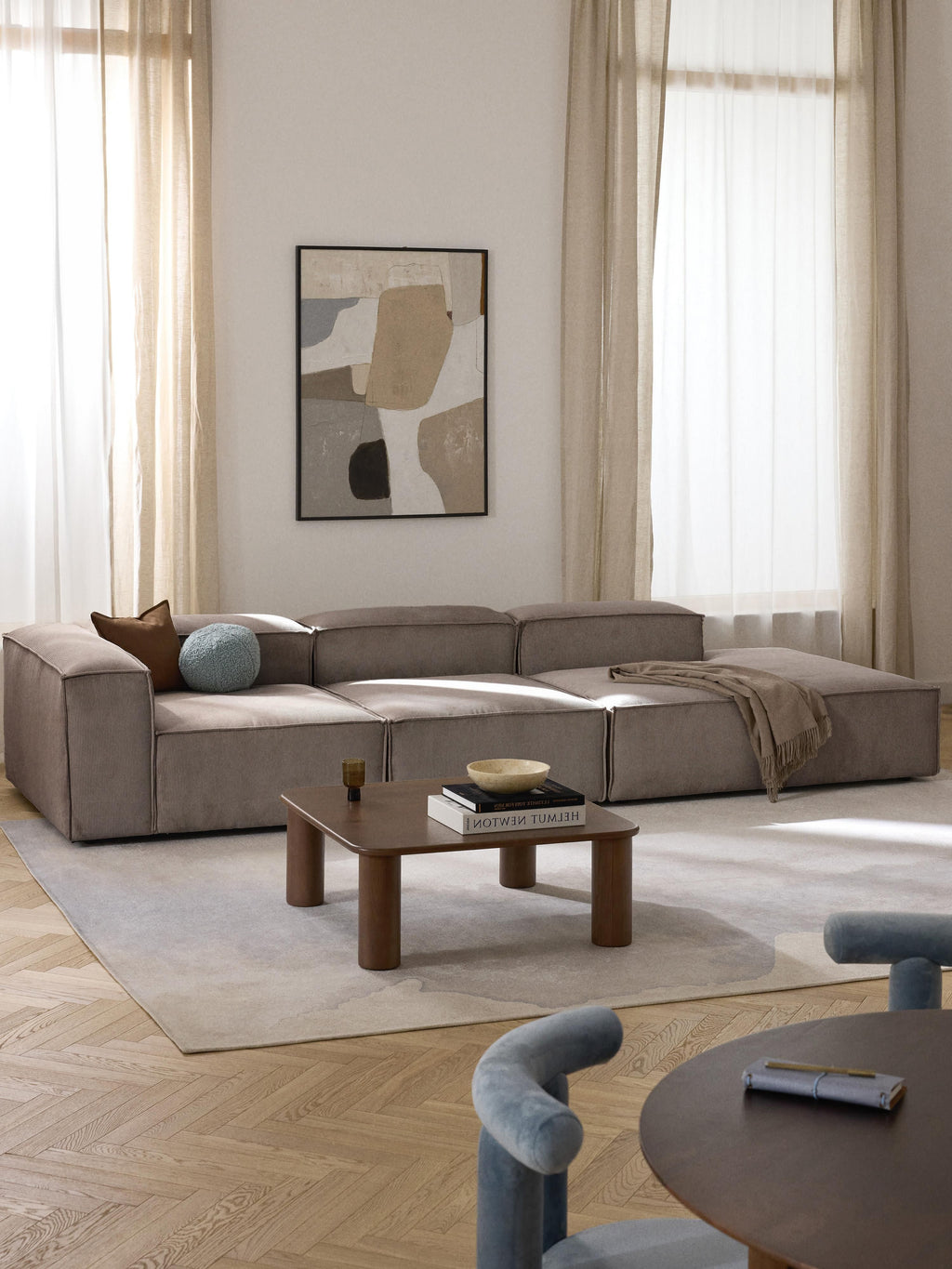 Lennon XL Corduroy Modular Ottoman