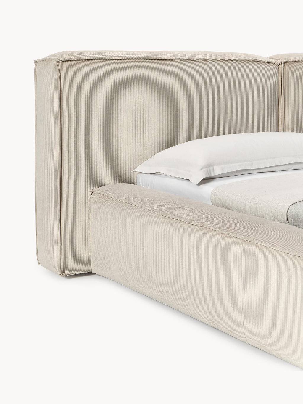 Lennon Upholstered Corduroy Bed