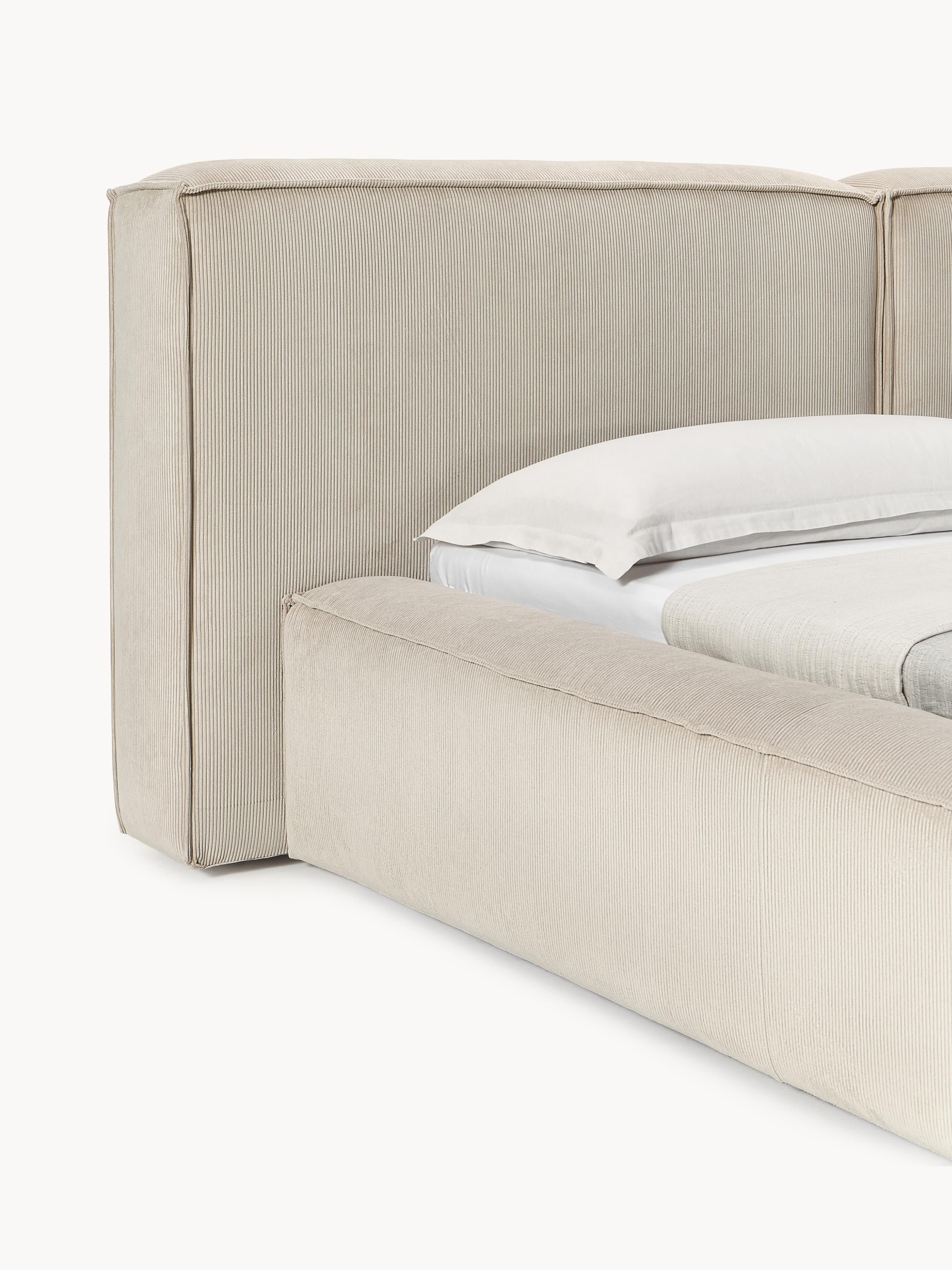 Lennon Upholstered Corduroy Bed