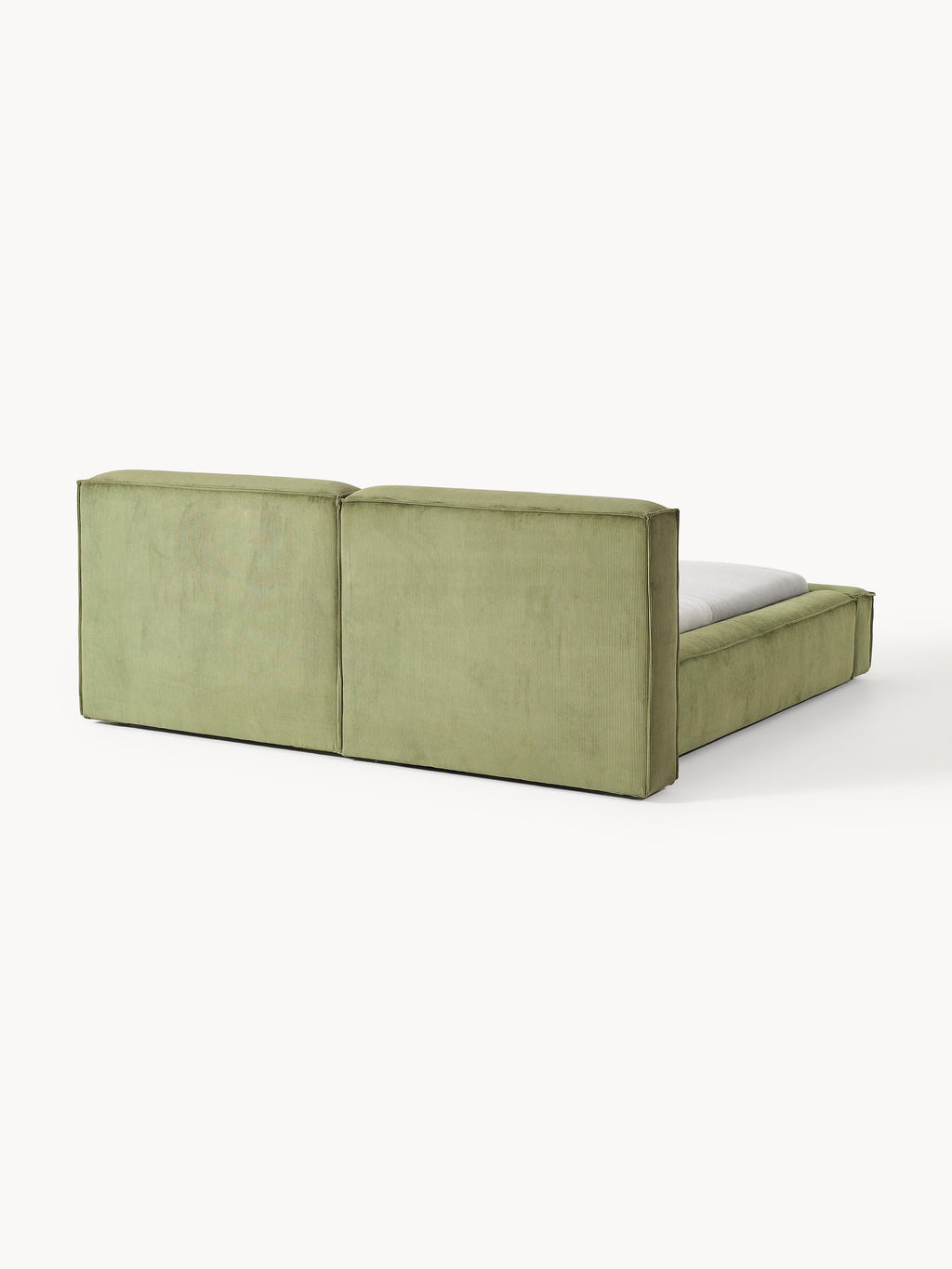 Lennon Upholstered Corduroy Bed with Storage Space