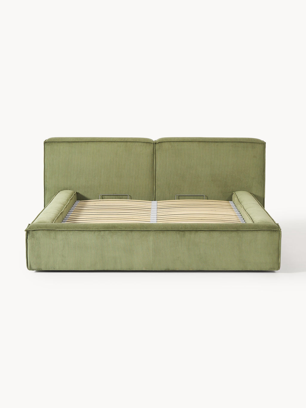 Lennon Upholstered Corduroy Bed with Storage Space