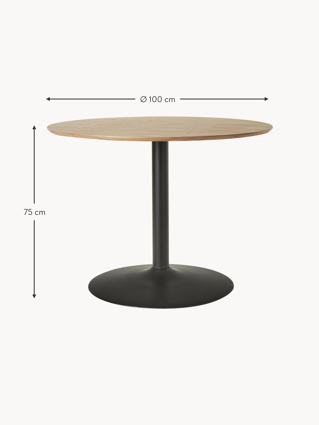 Menorca Round Dining Table, in various sizes