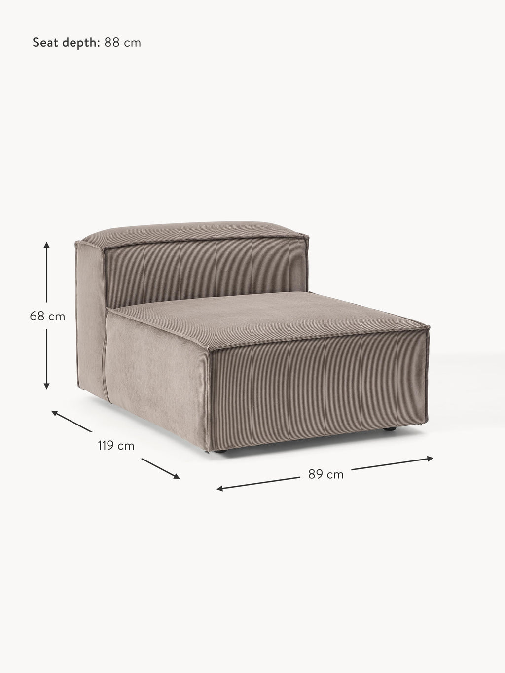 Lennon Corduroy Centre Module