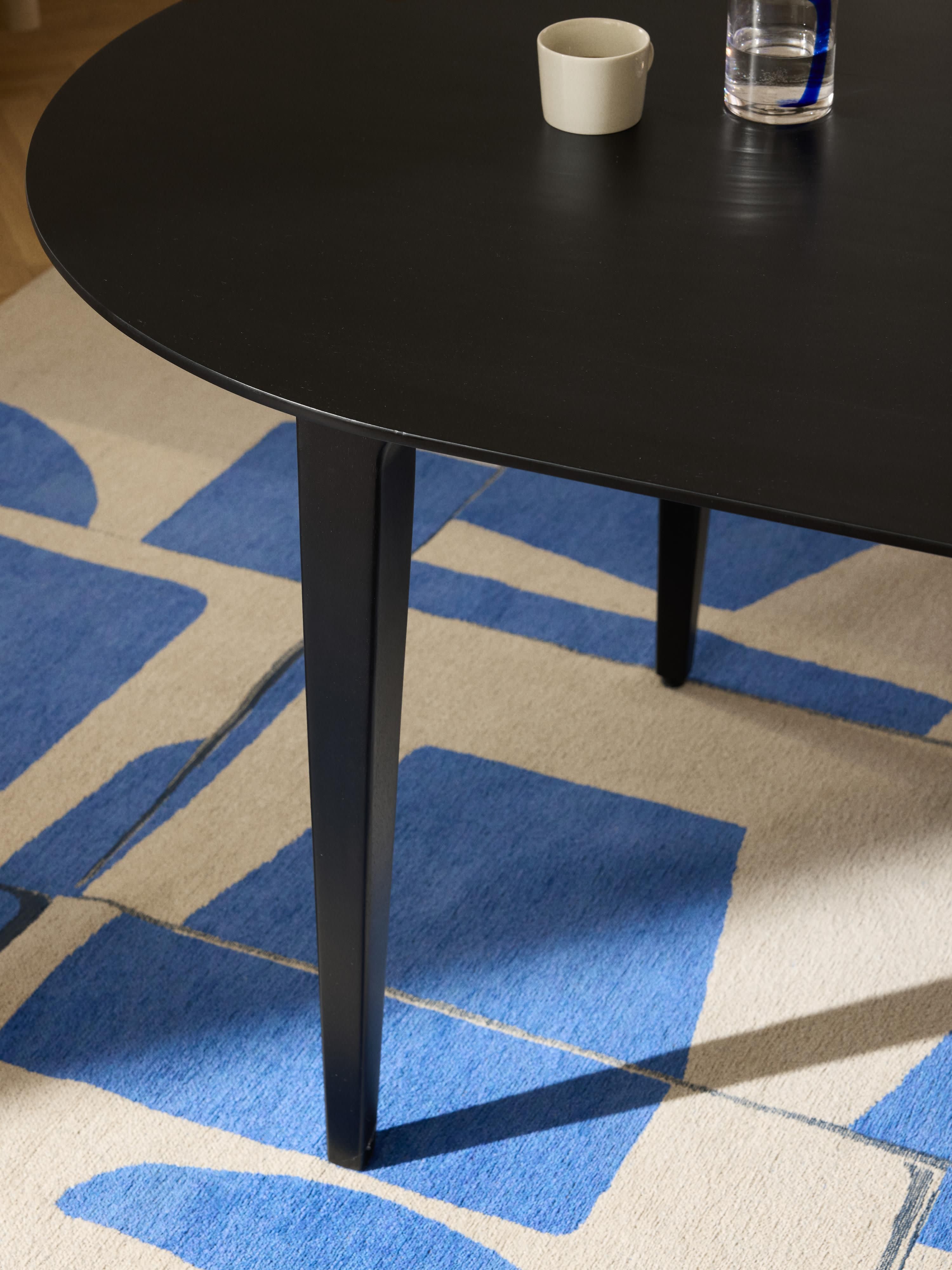 Archie Oval Mango Wood Dining Table, 200 x 100 cm