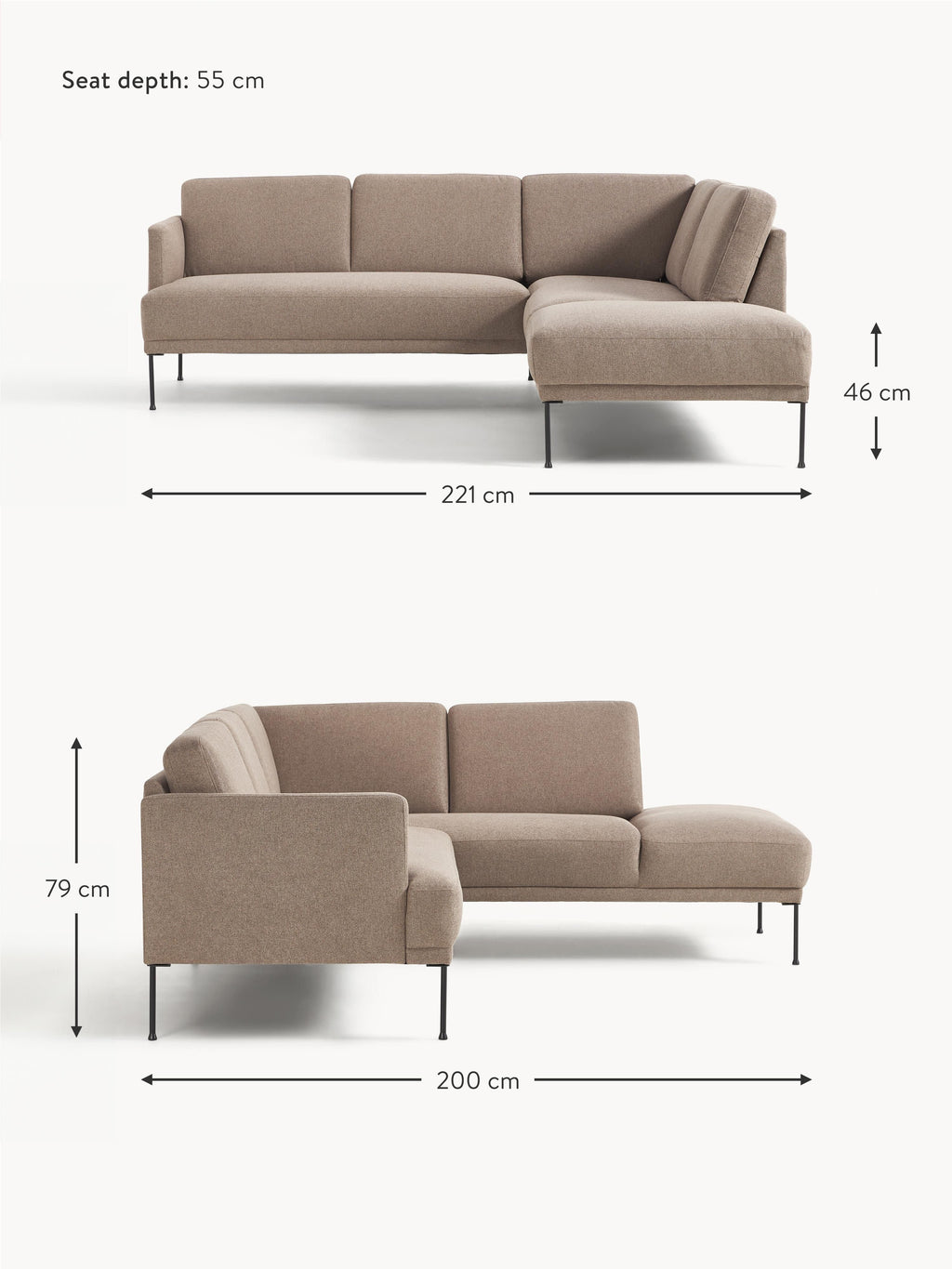 Fluente Corner Sofa