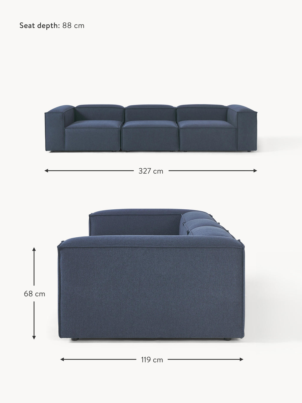 Lennon Modular Sofa (4-seater)