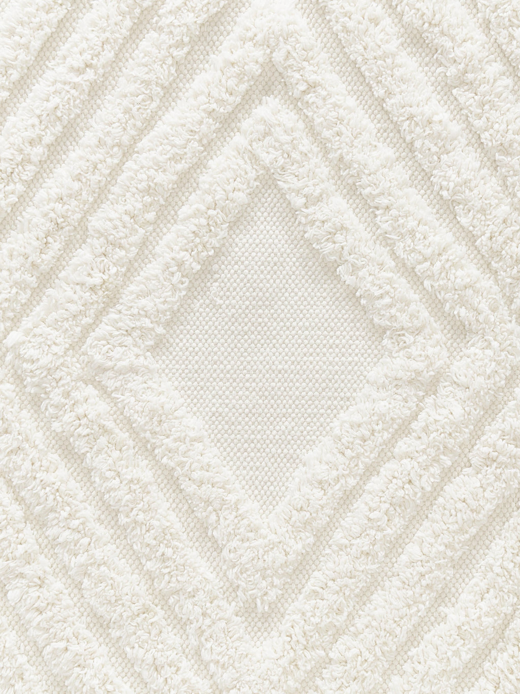 High-Low Cotton Rug Ziggy, Hand-Woven