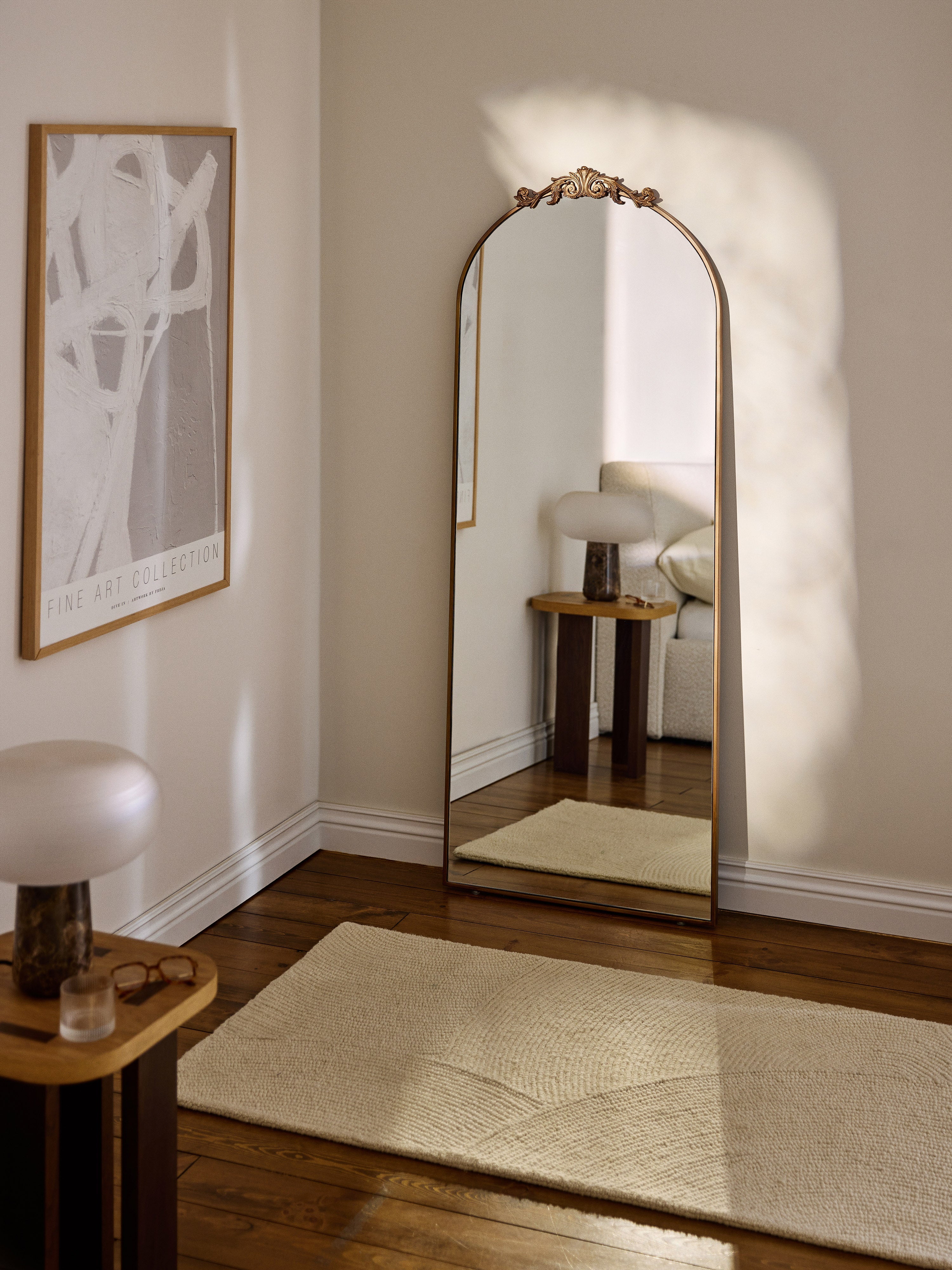 Baroque Full-Length Leaner Mirror Saida