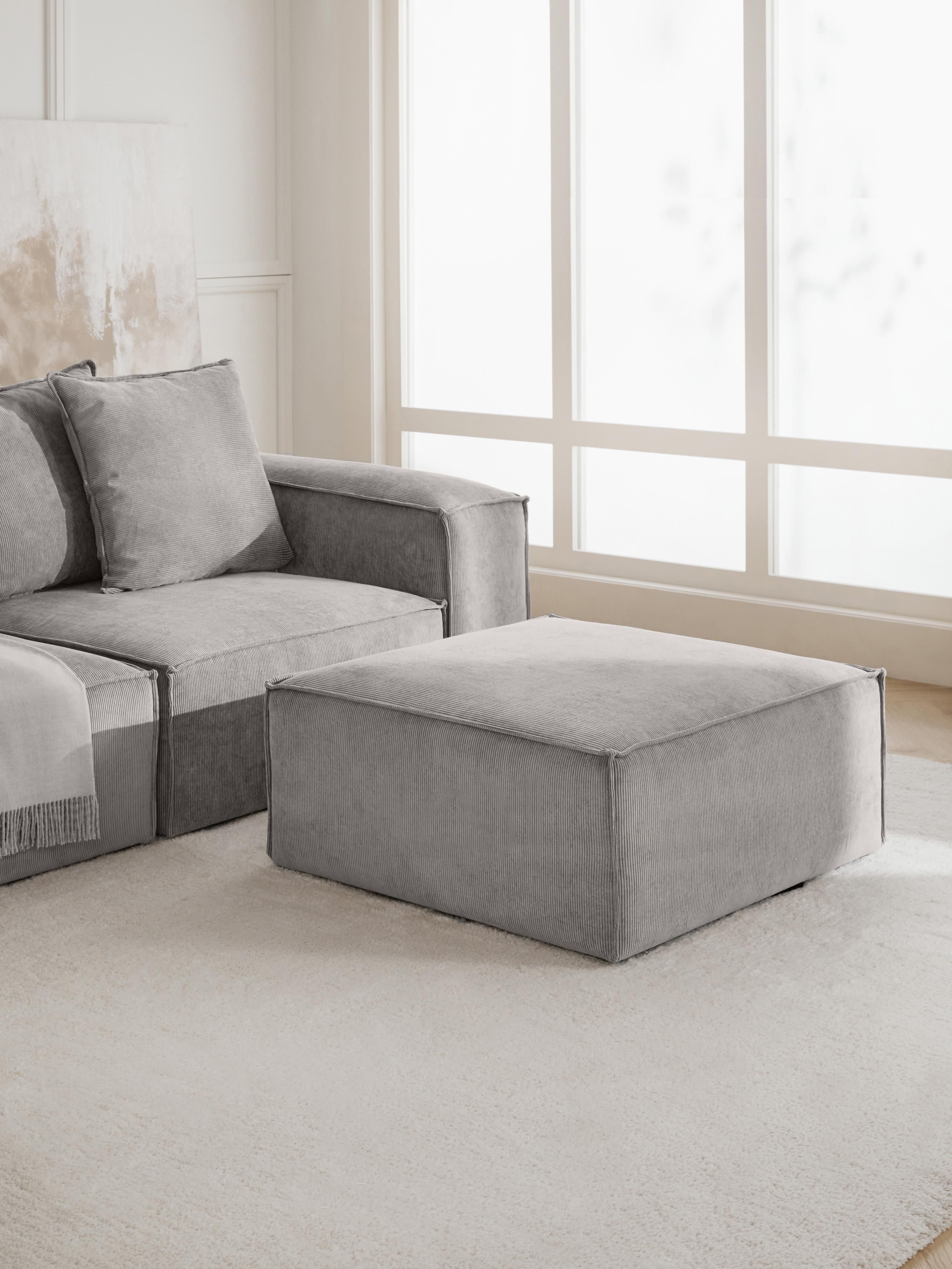 Lennon Corduroy Ottoman