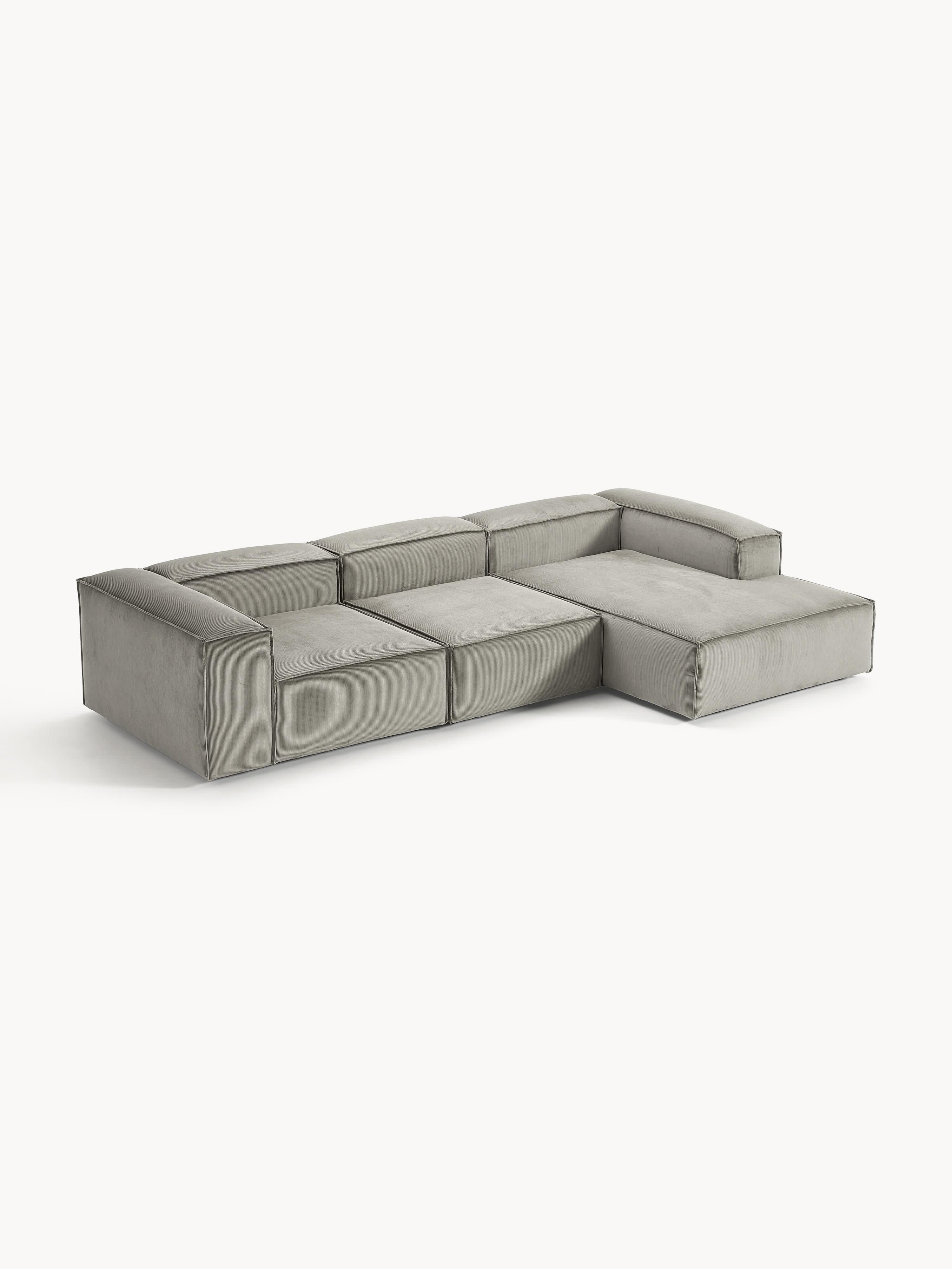 Lennon Corduroy Modular Corner Sofa (4-seater)