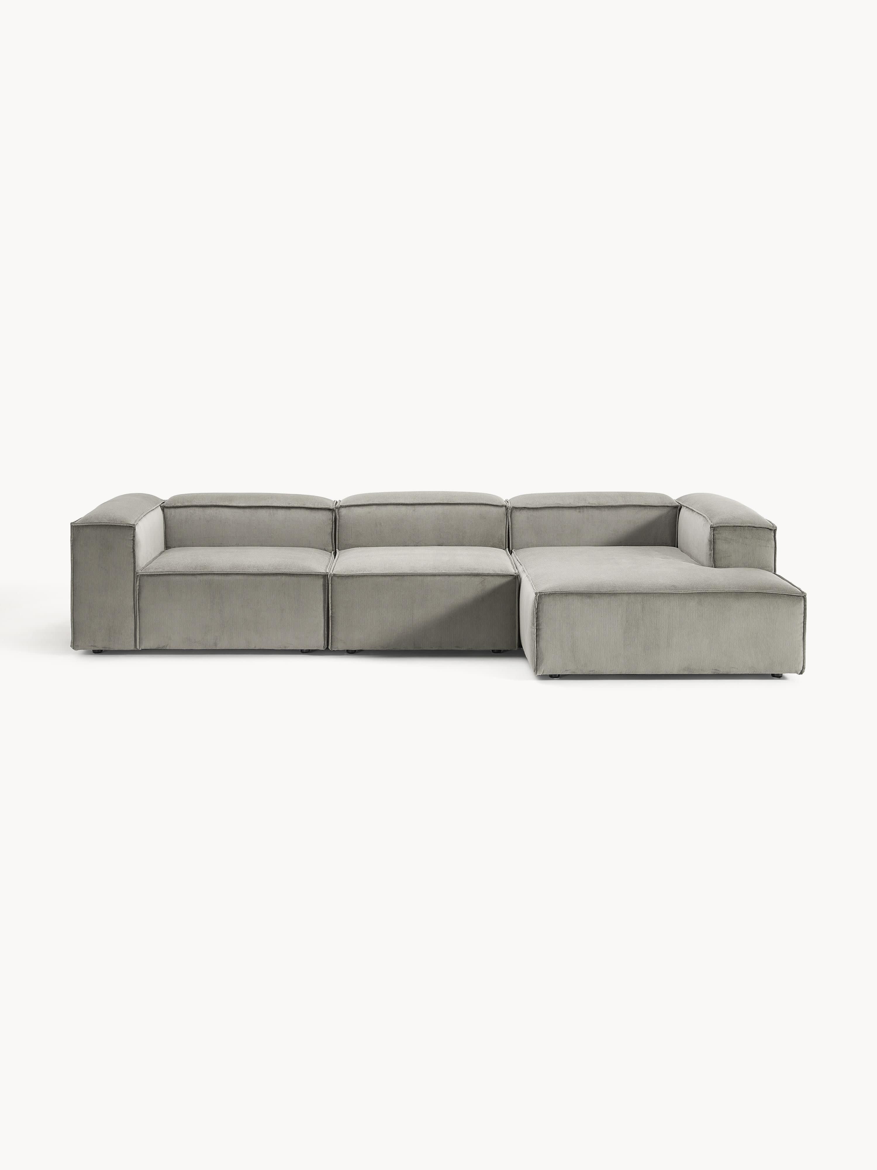Lennon Corduroy Modular Corner Sofa (4-seater)
