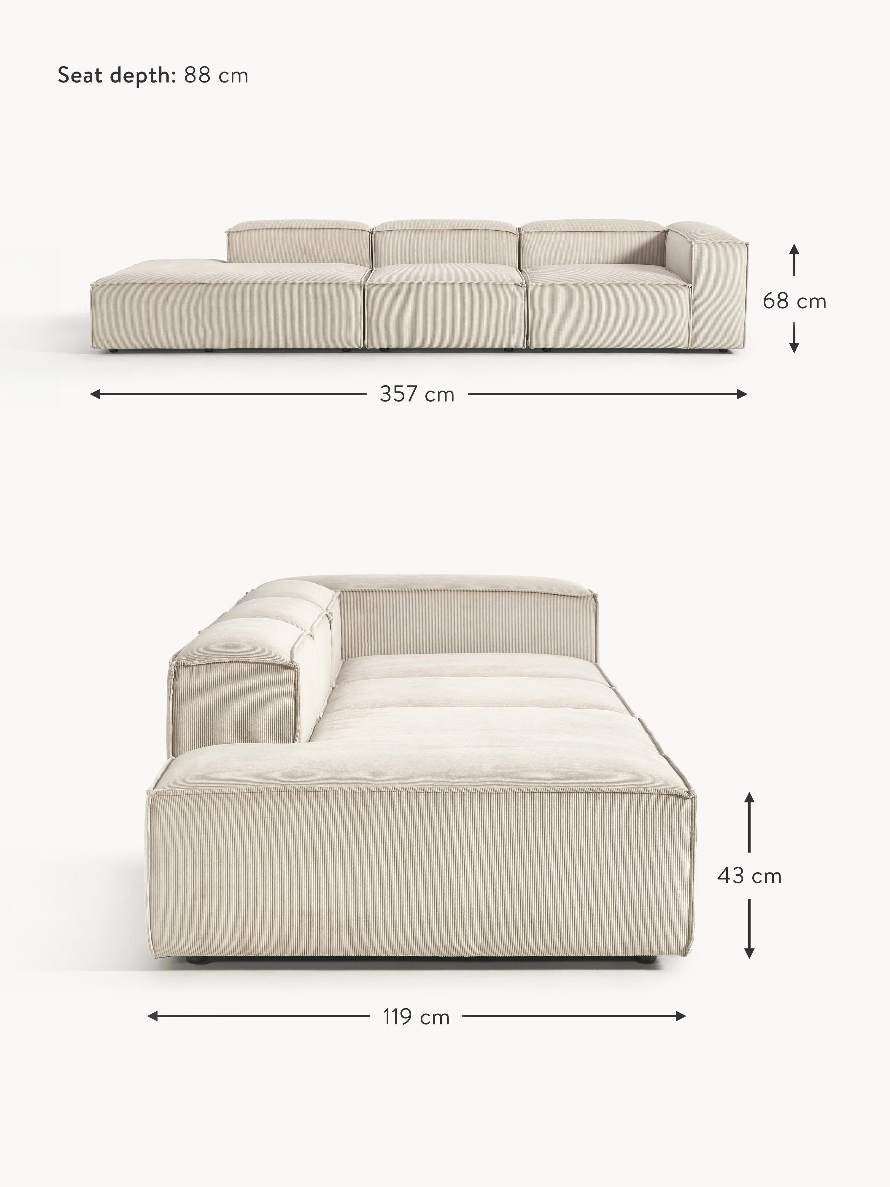 Lennon XL Corduroy Modular Ottoman
