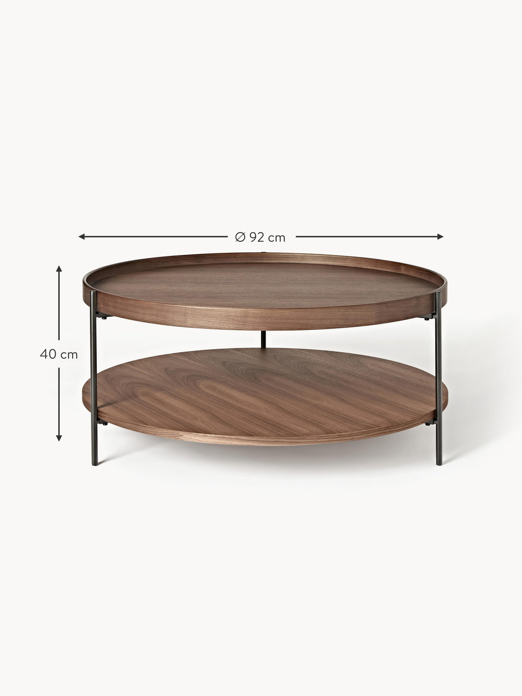 Renee Round Wooden Coffee Table