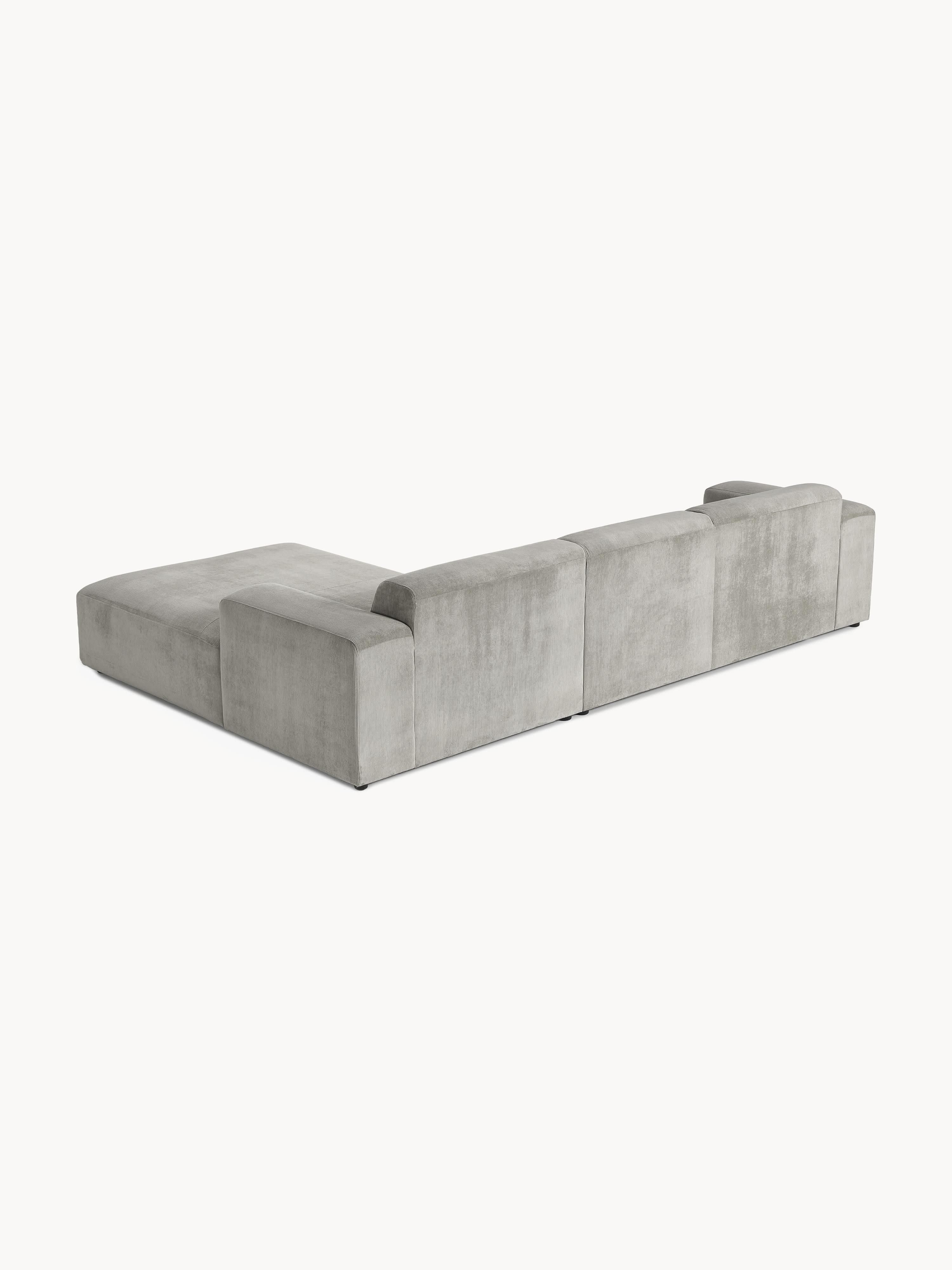 Melva Corduroy Corner Sofa (4-seater)