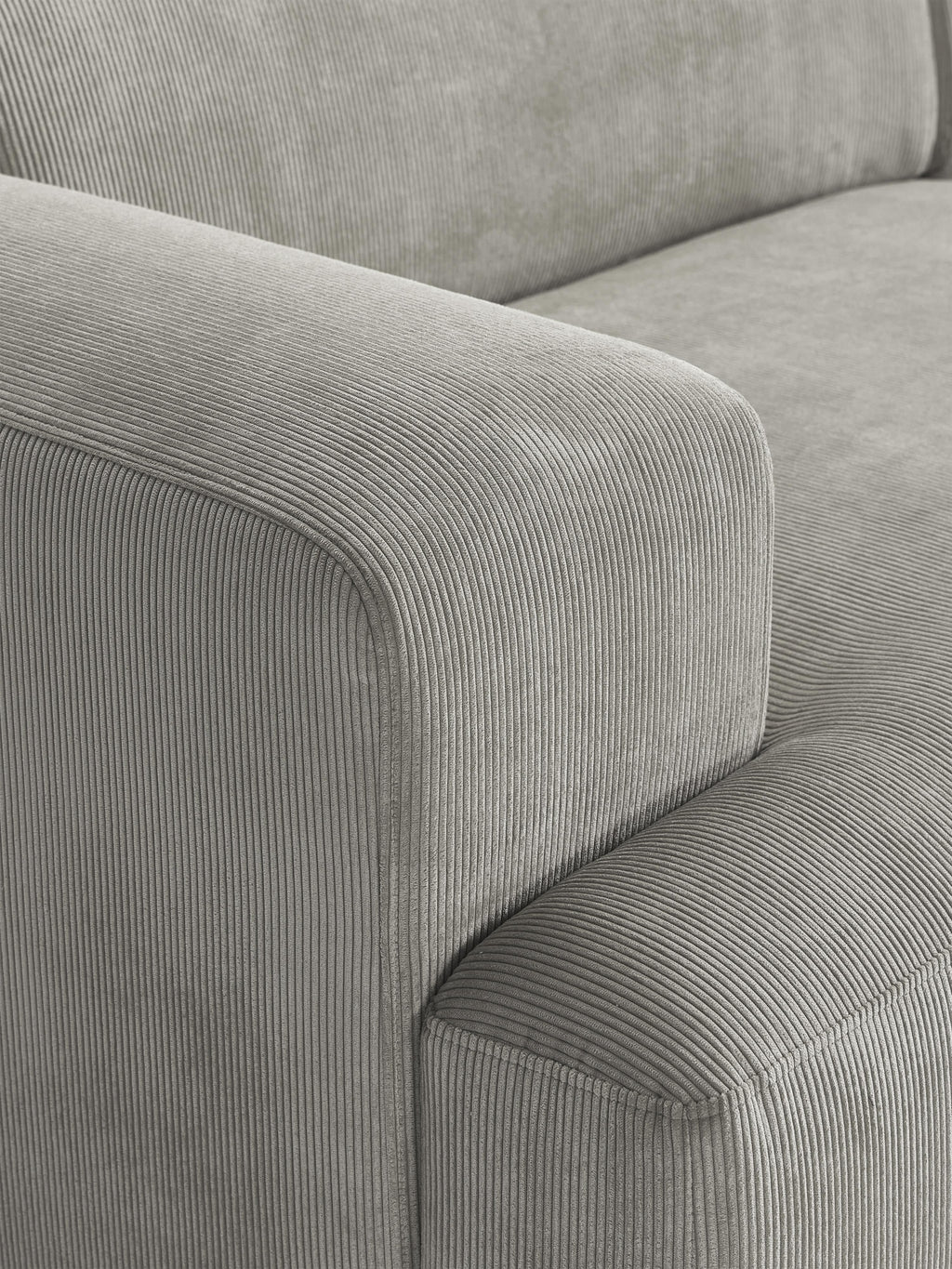 Melva Corduroy Corner Sofa (4-seater)