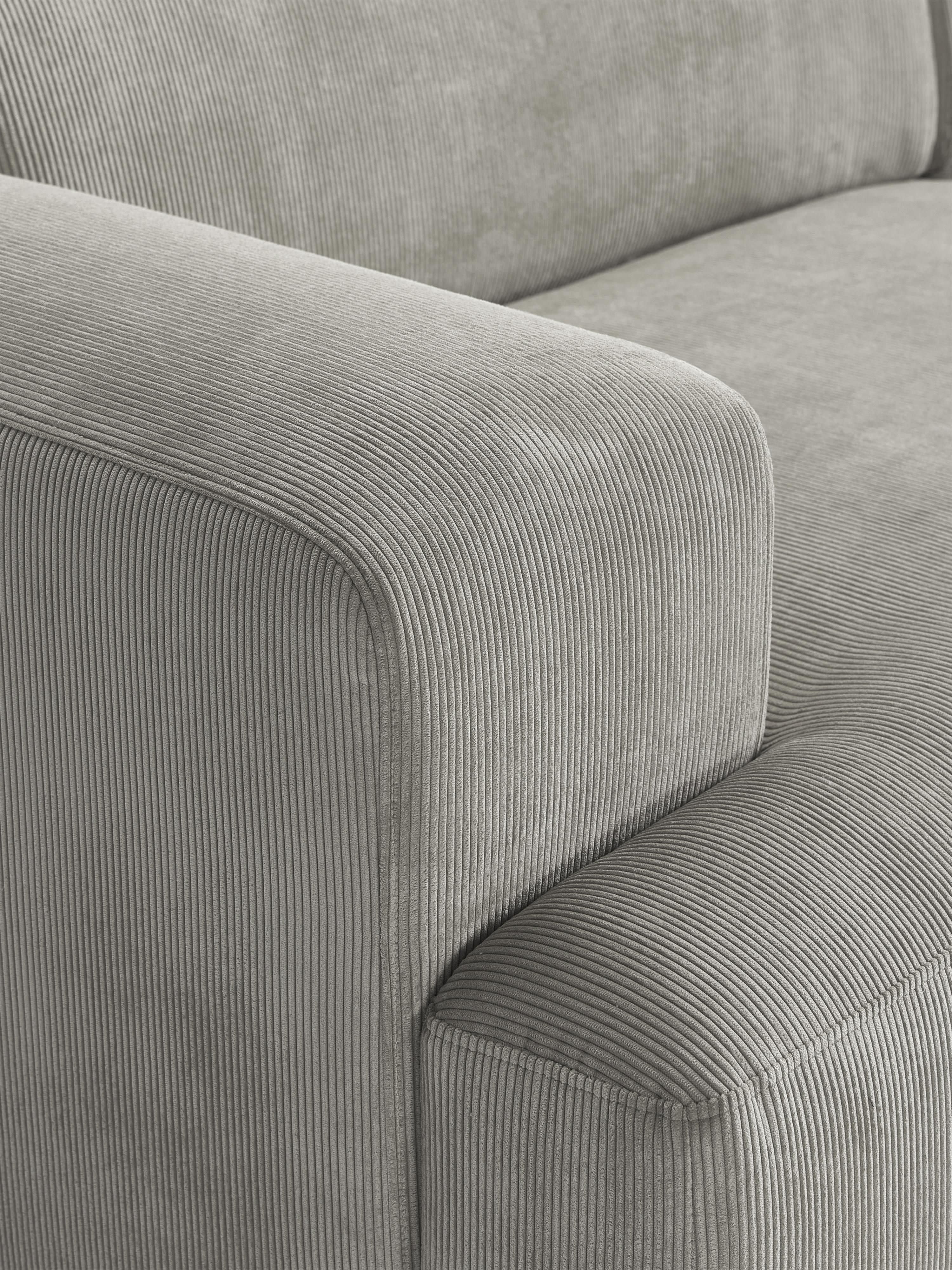 Melva Corduroy Corner Sofa (4-seater)