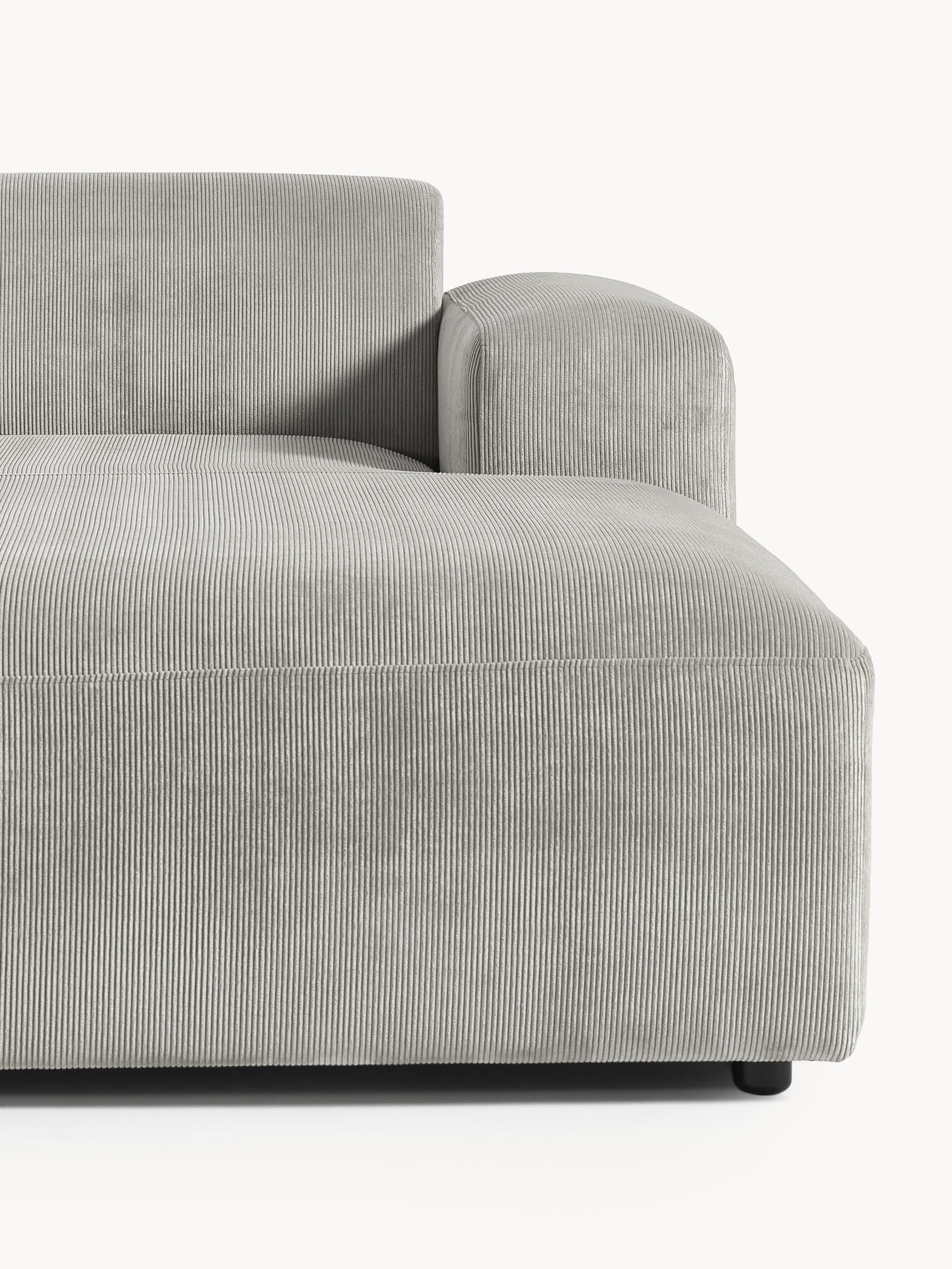 Melva Corduroy Corner Sofa (4-seater)