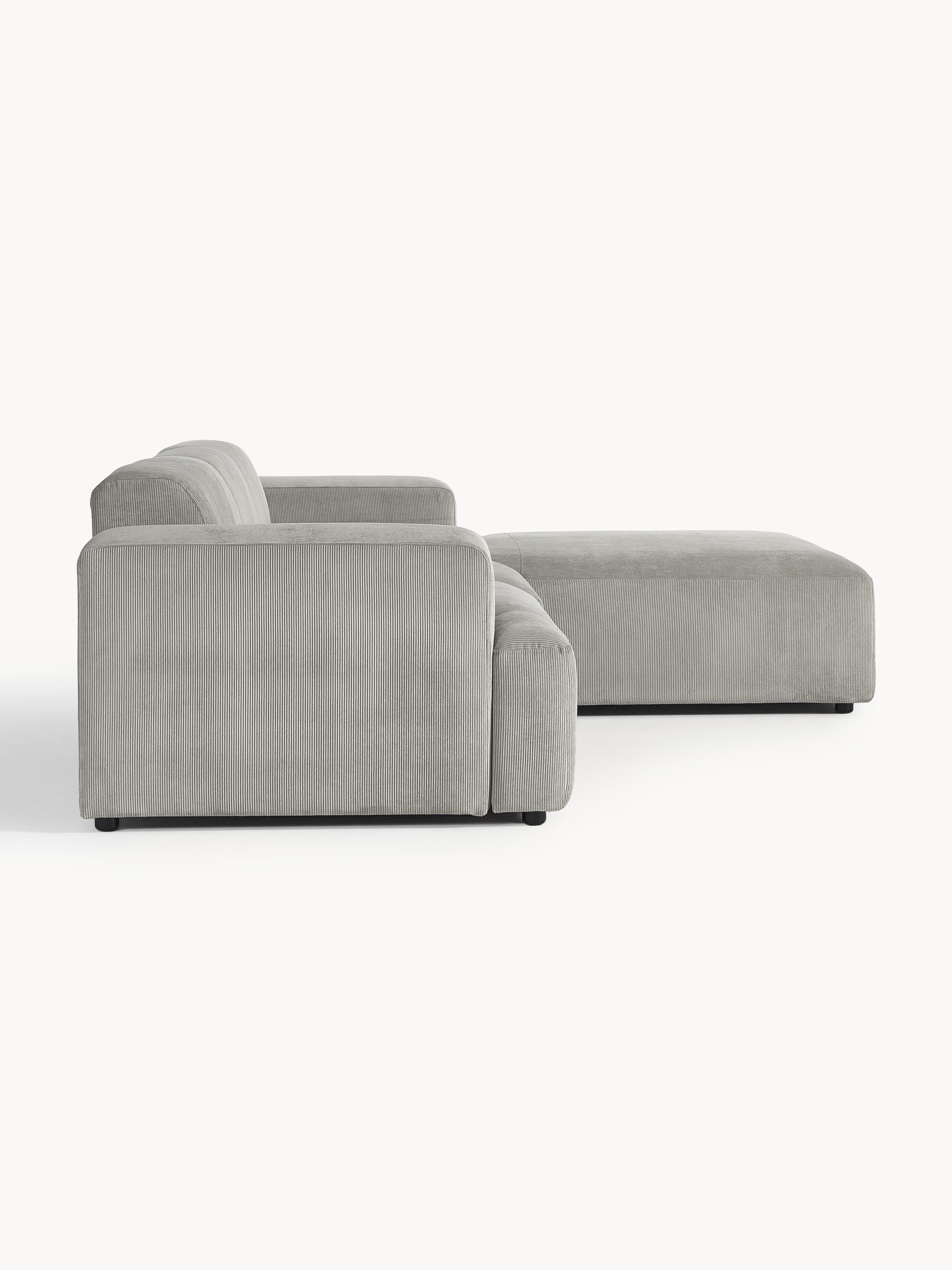 Melva Corduroy Corner Sofa (4-seater)
