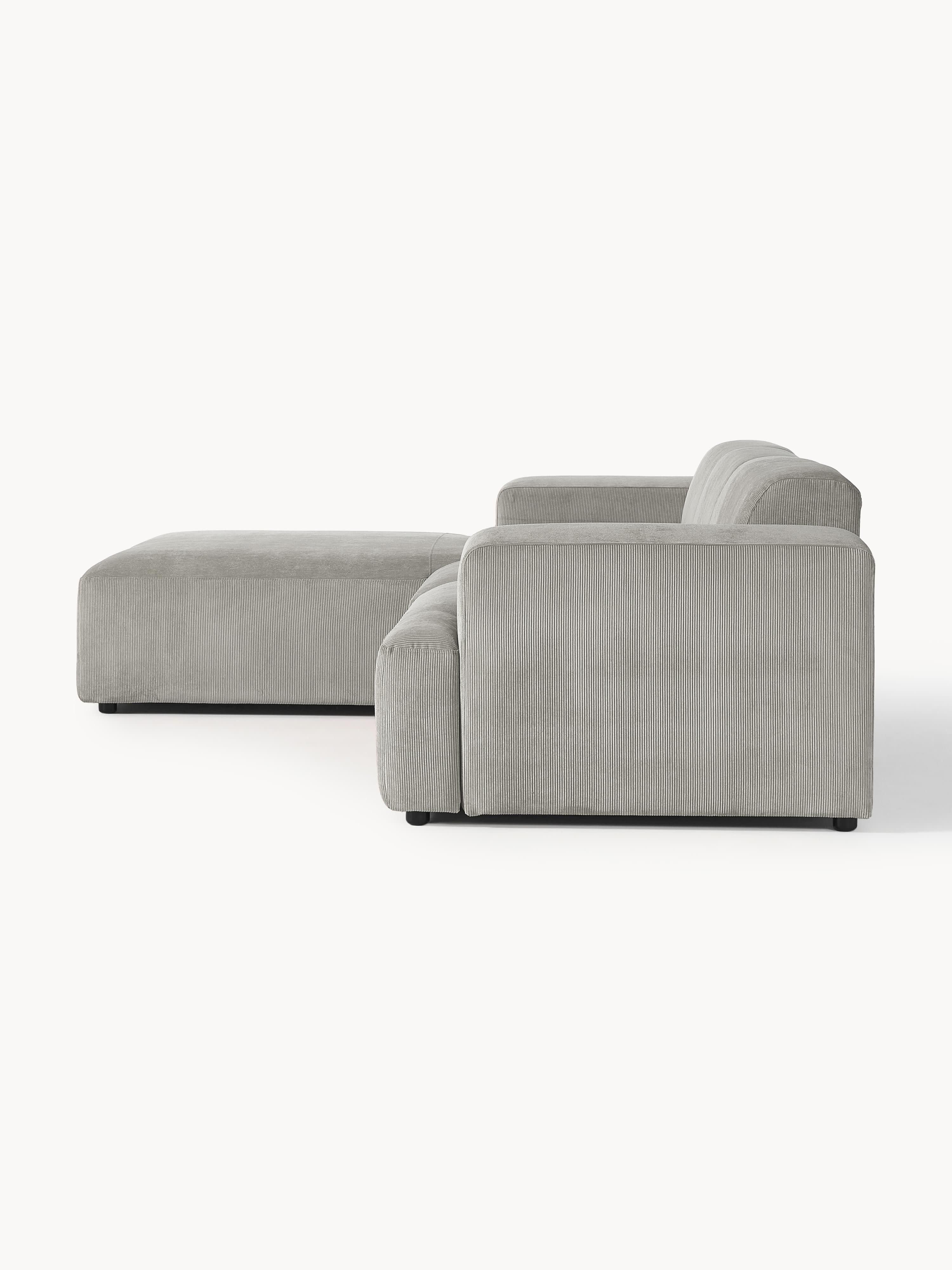 Melva Corduroy Corner Sofa (4-seater)