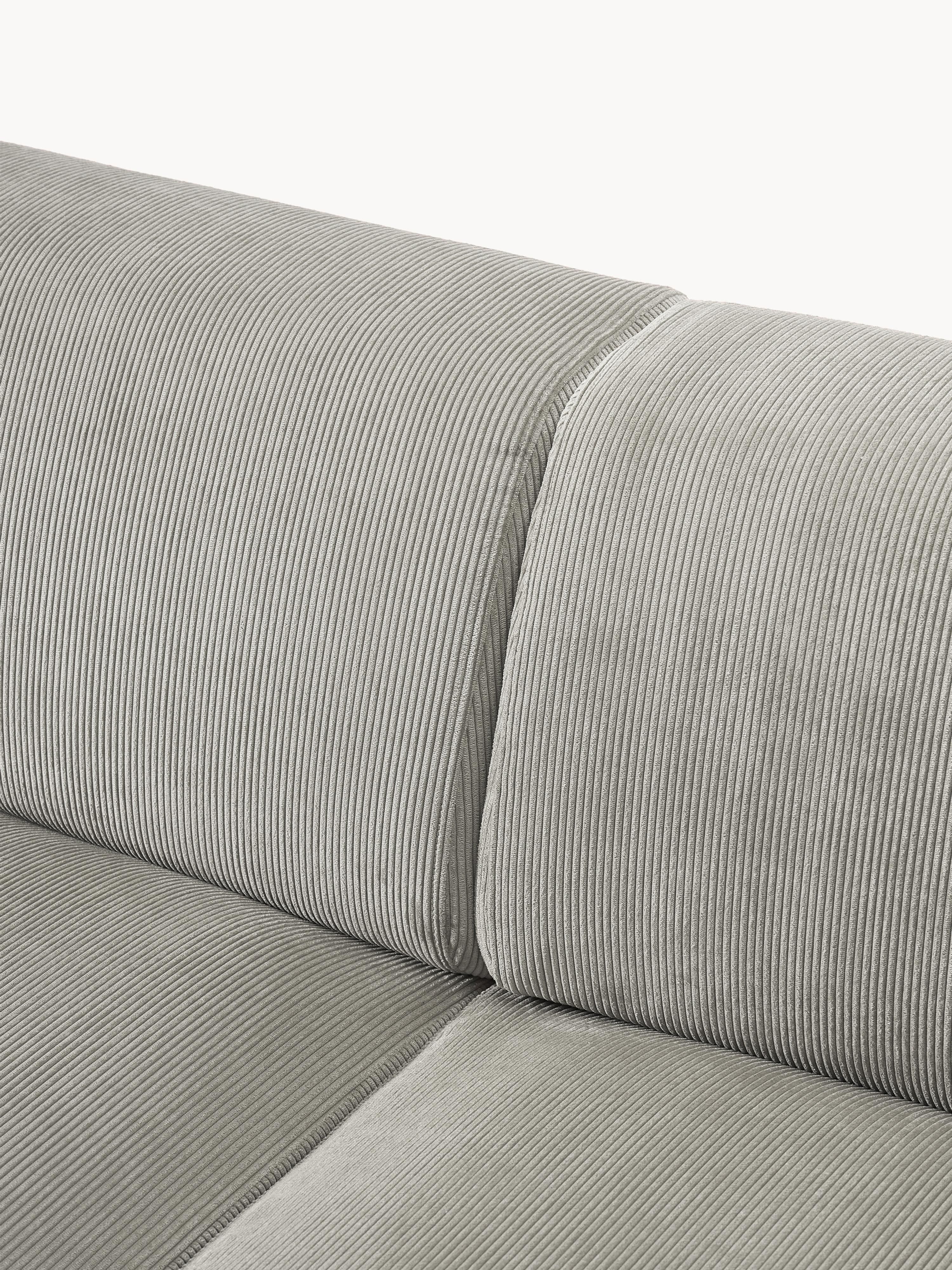 Melva Corduroy Corner Sofa (4-seater)