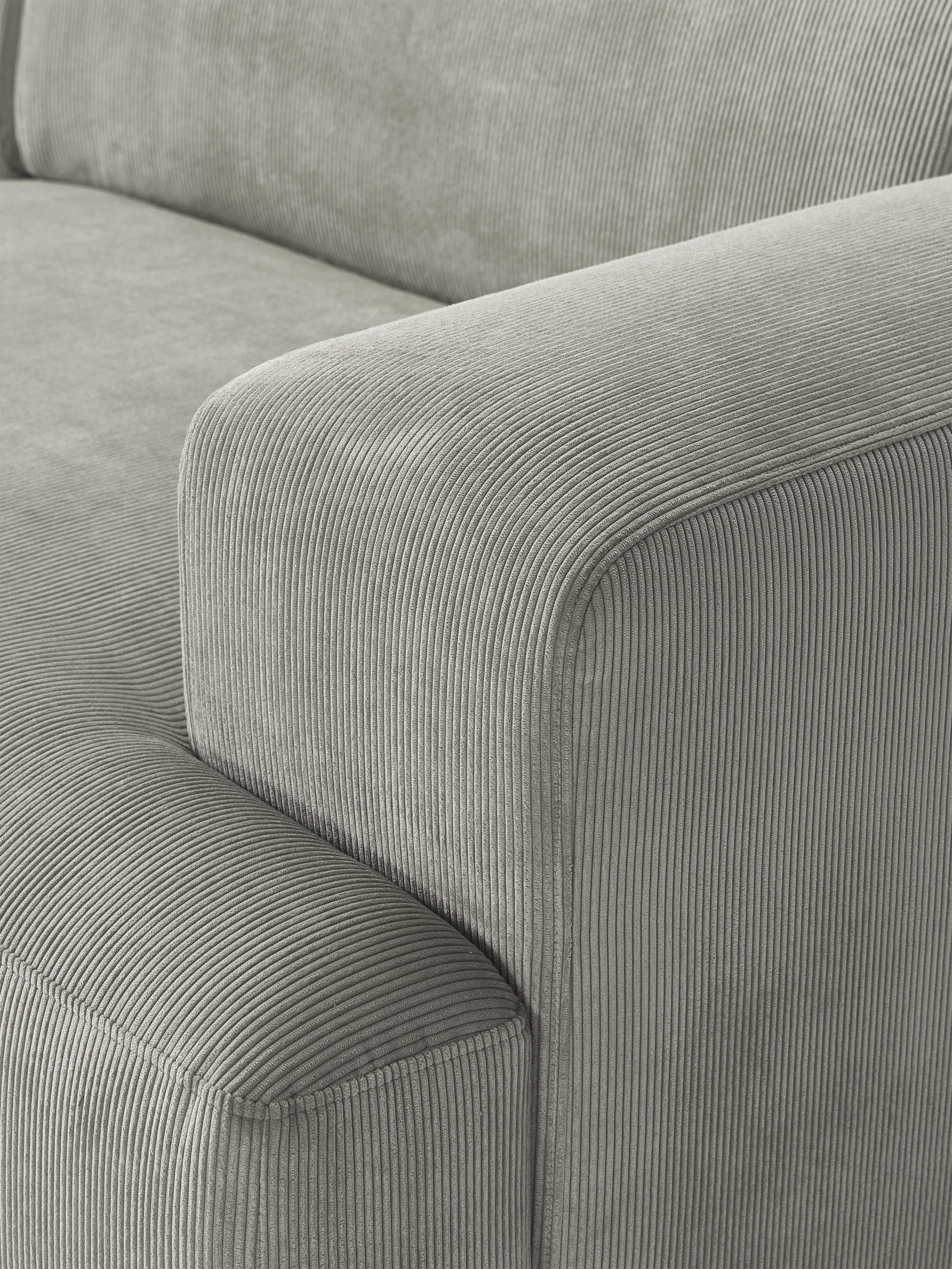 Melva Corduroy Corner Sofa (4-seater)