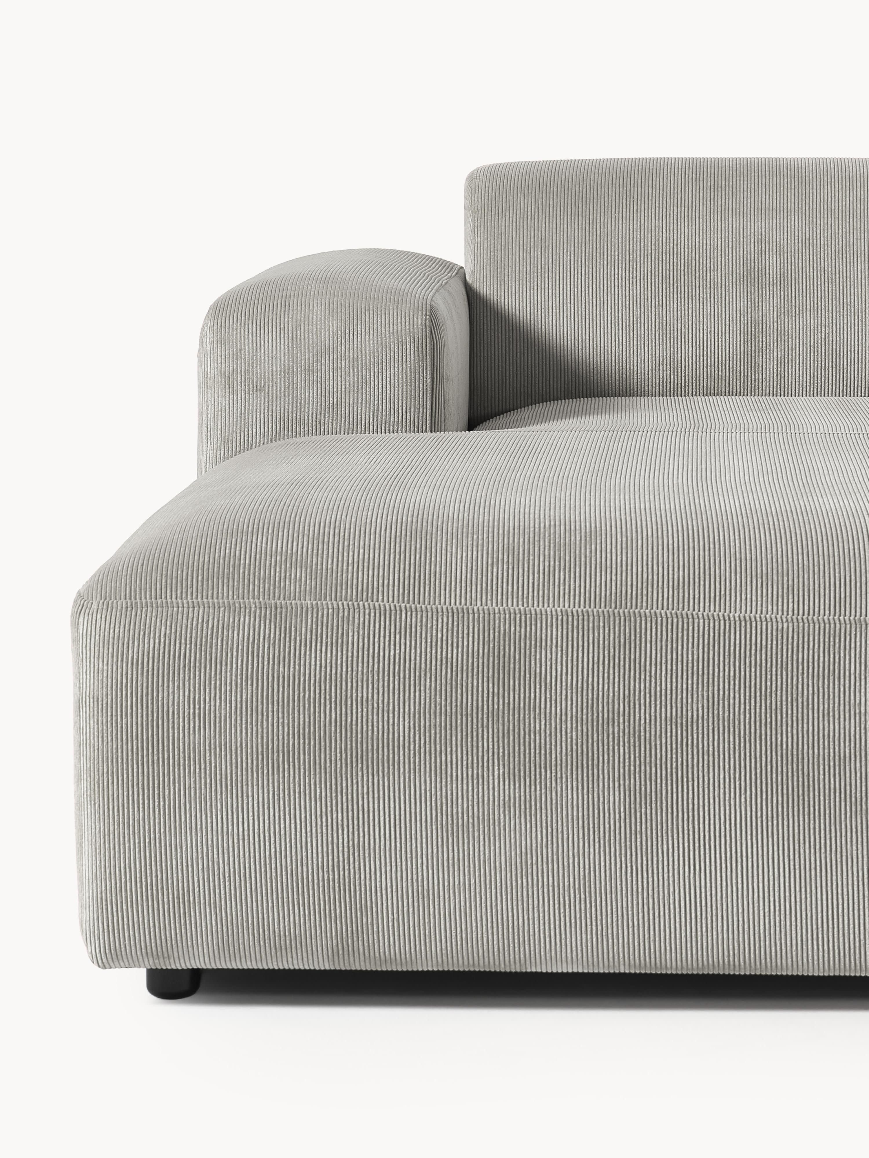 Melva Corduroy Corner Sofa (4-seater)