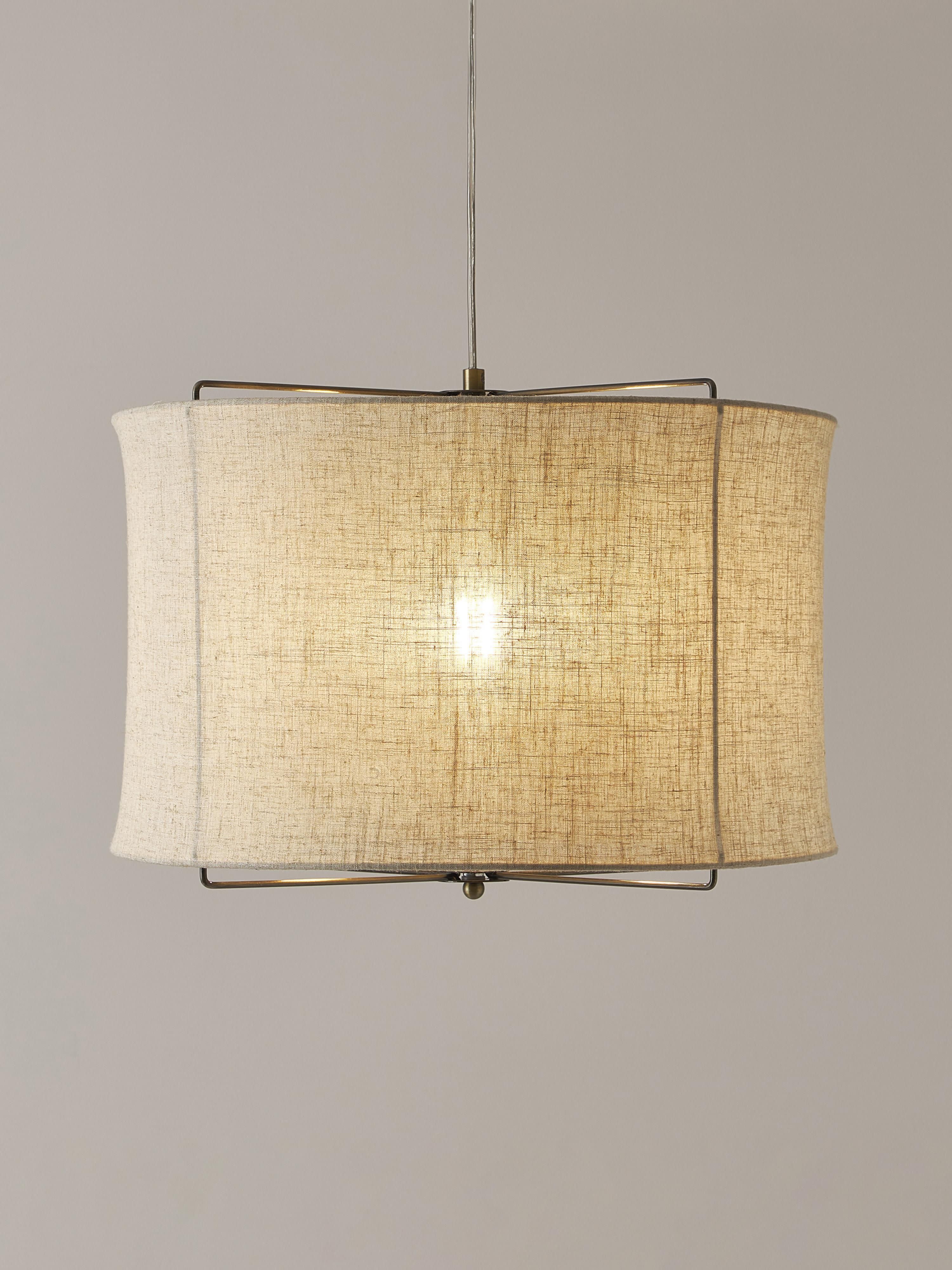 Clouds Linen Pendant Light
