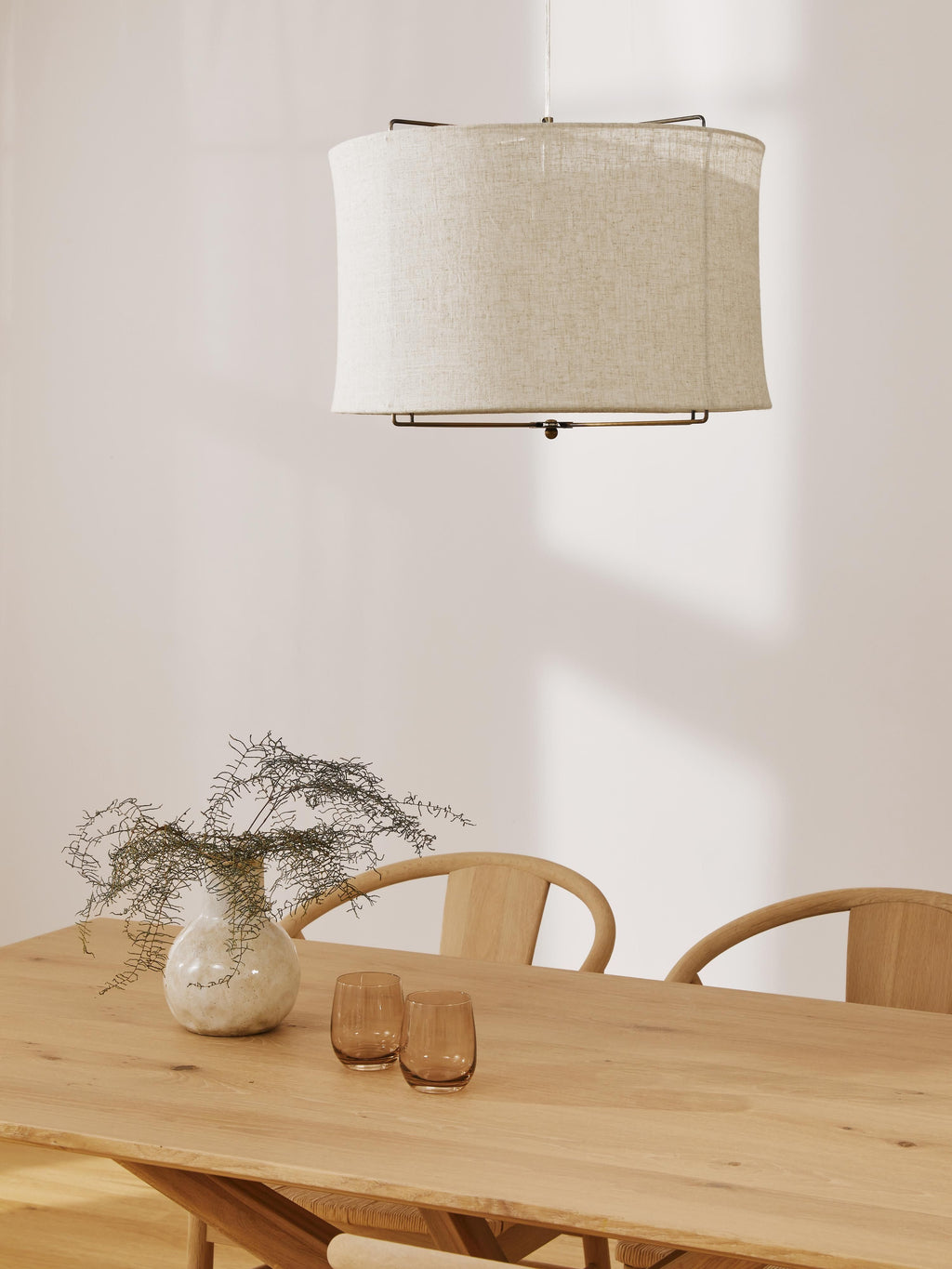 Clouds Linen Pendant Light