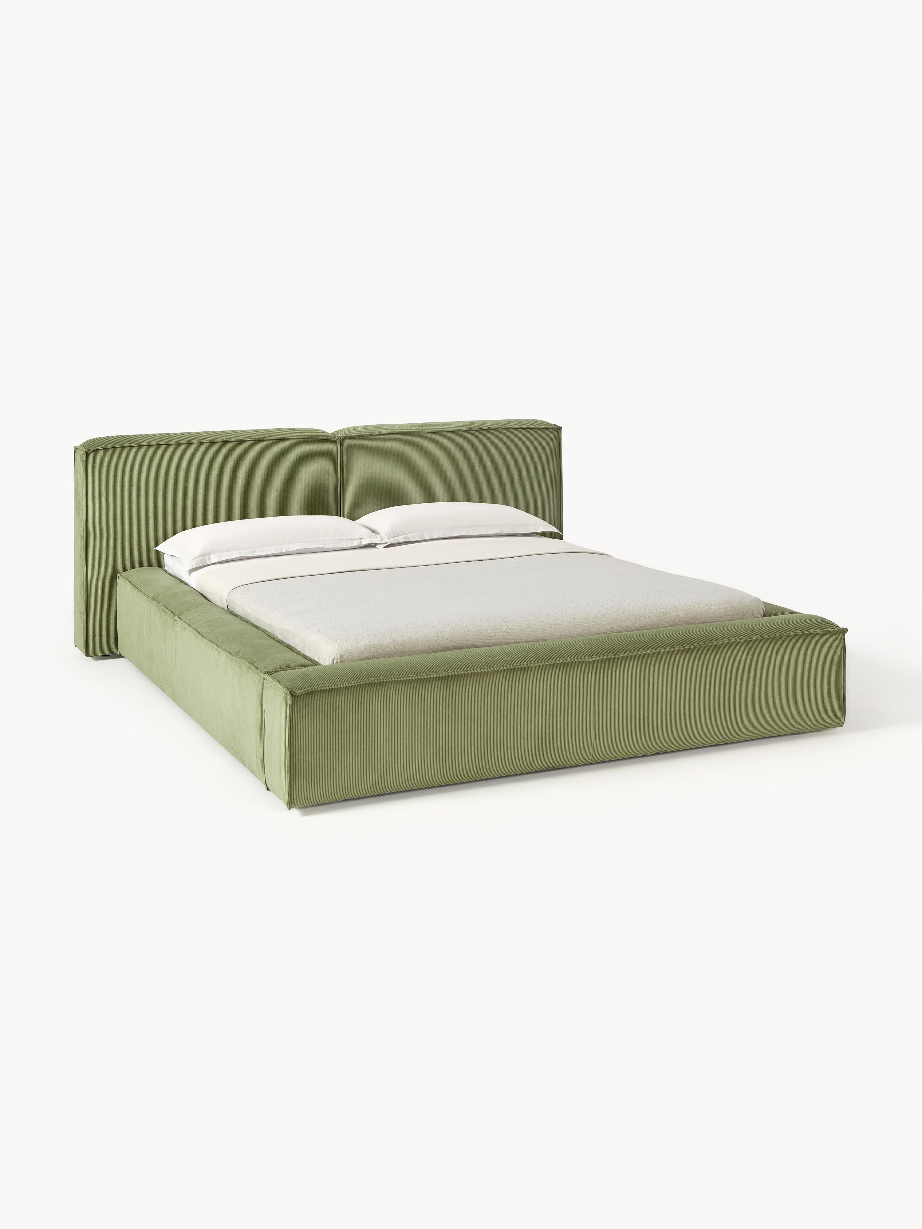 Gallery image 1 - Upholstered Corduroy Bed Lennon