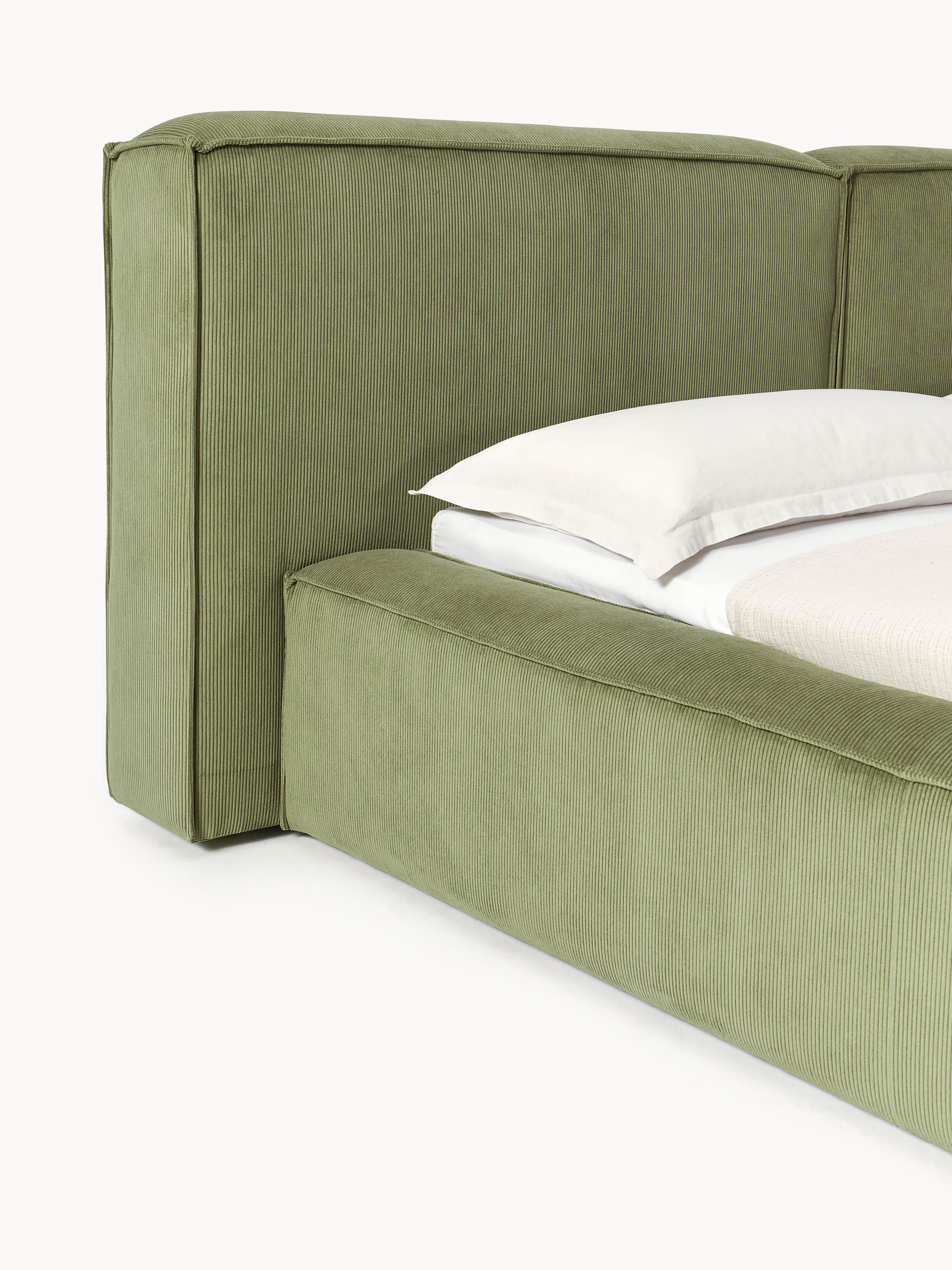 Lennon Upholstered Corduroy Bed