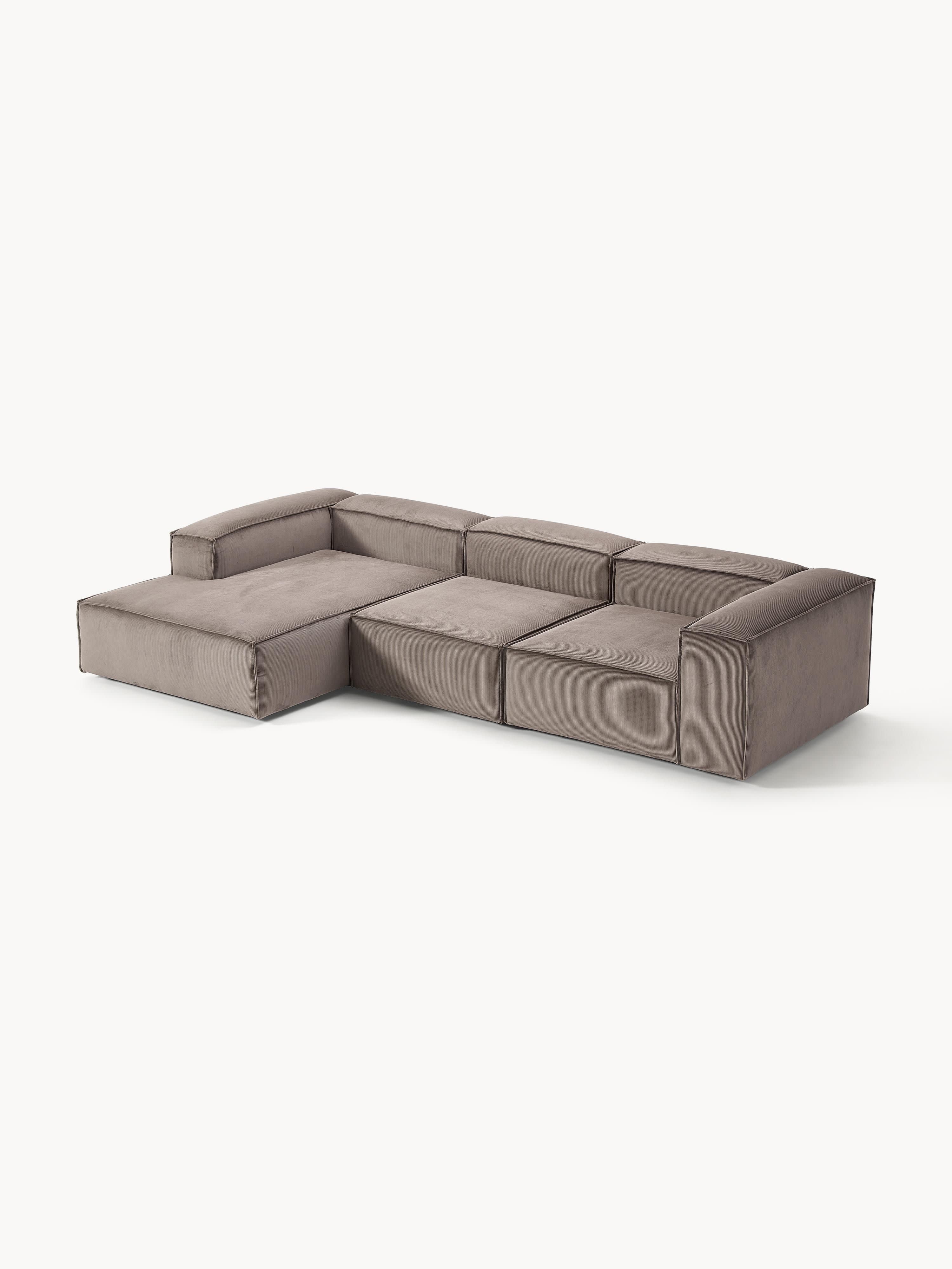 Lennon Corduroy Modular Corner Sofa (4-seater)