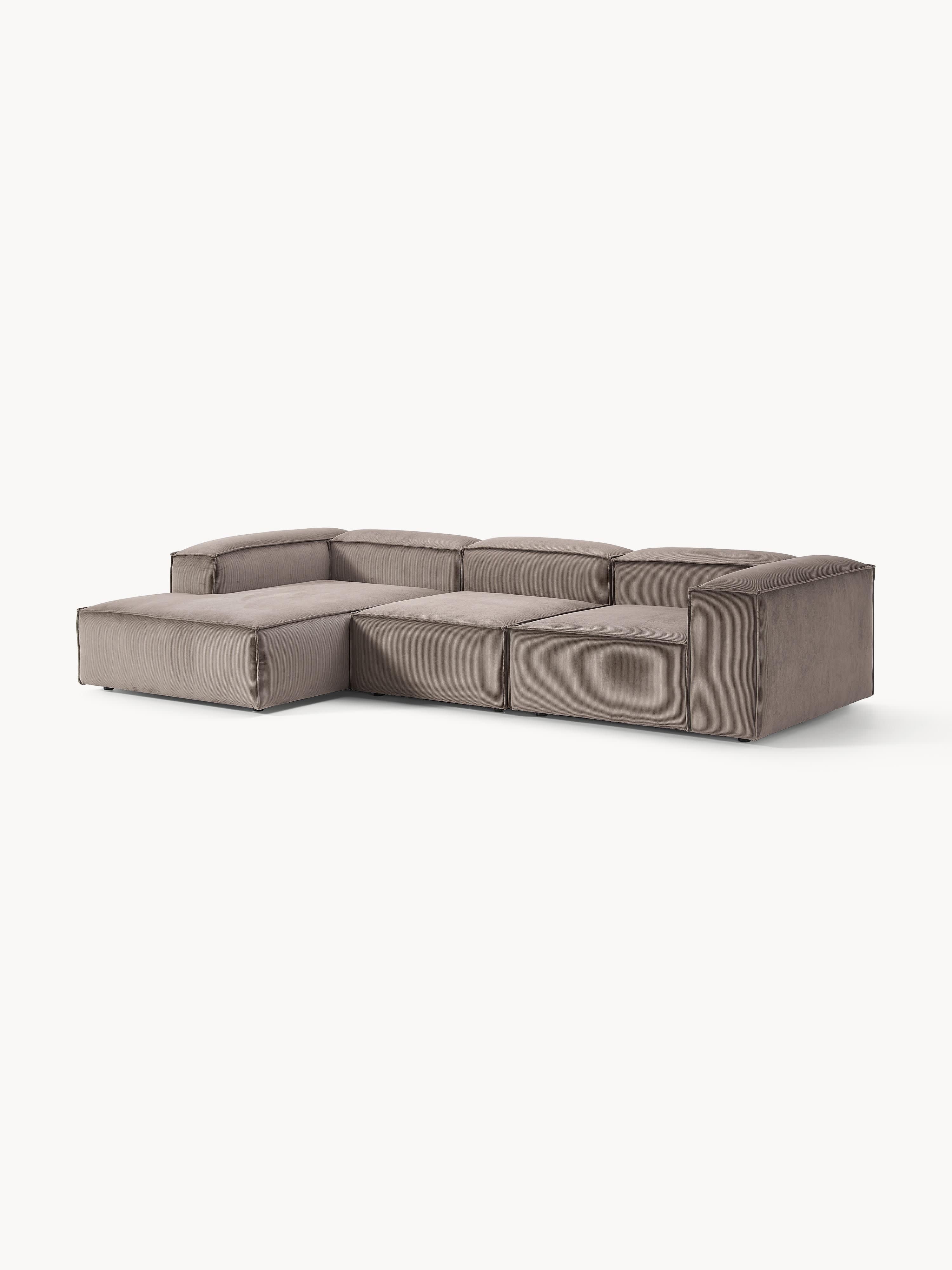 Lennon Corduroy Modular Corner Sofa (4-seater)